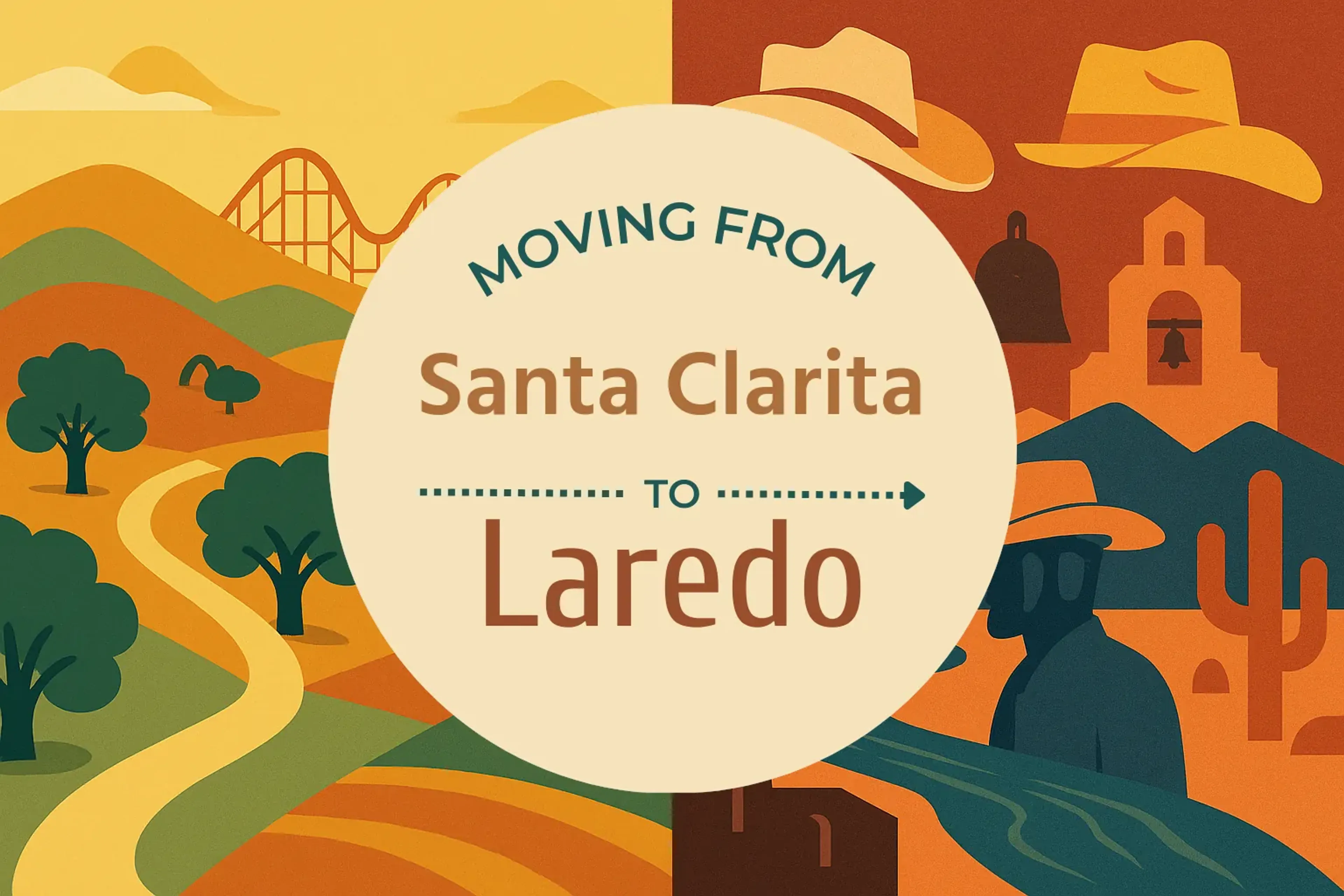 Side-by-side comparison of Santa Clarita to Laredo moving companies