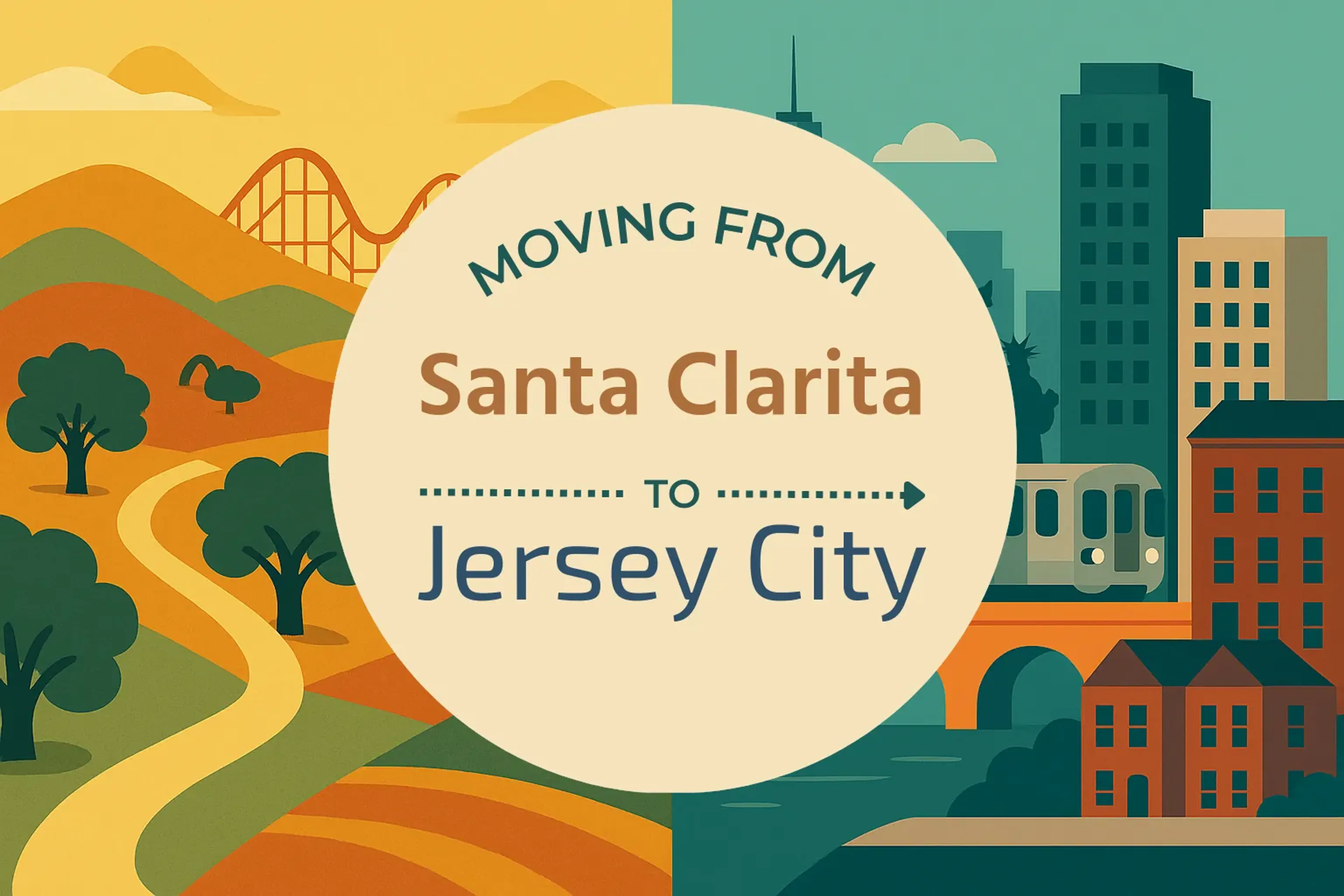 Side-by-side comparison of Santa Clarita to Jersey City moving companies