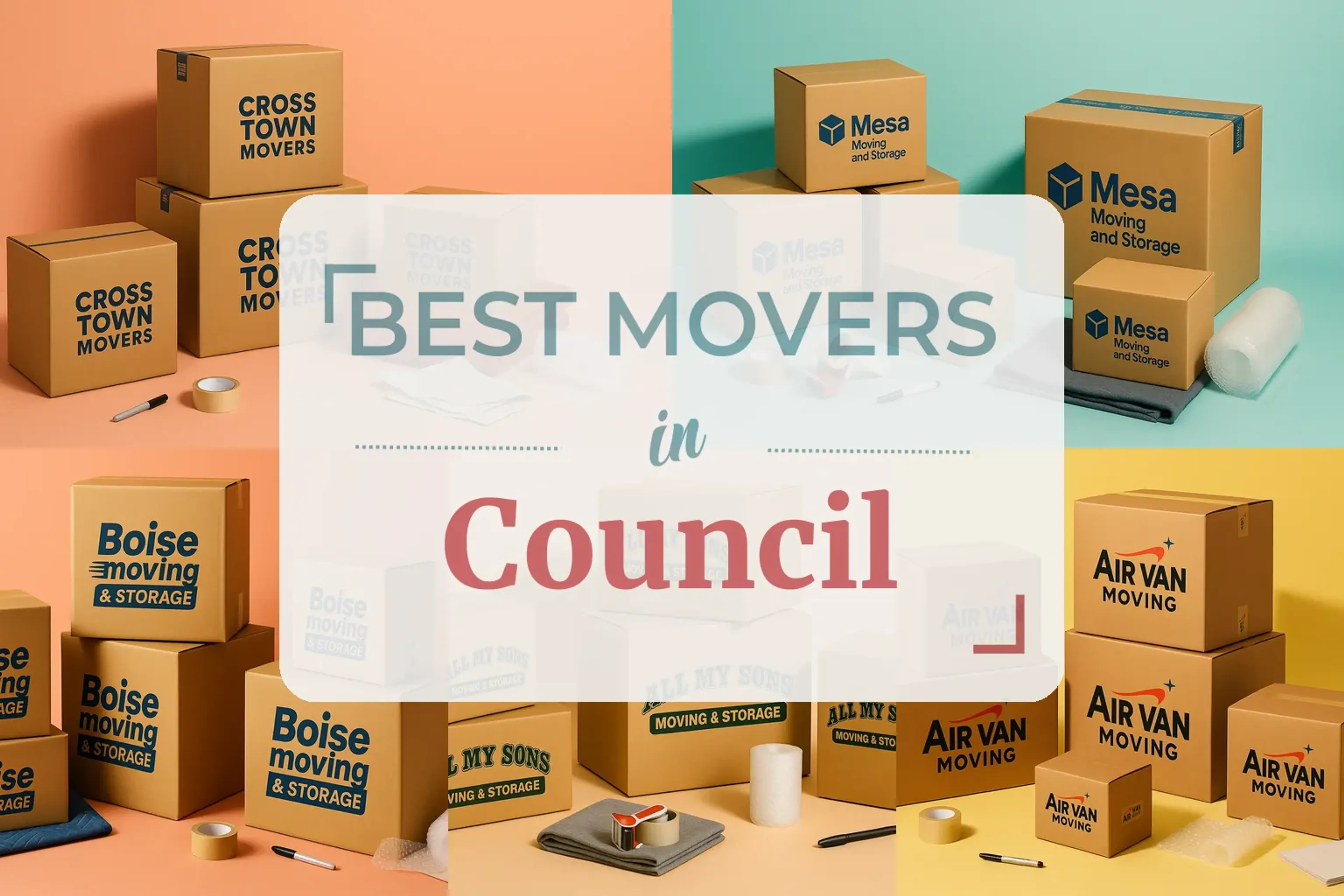 Side-by-side comparison of Council moving companies