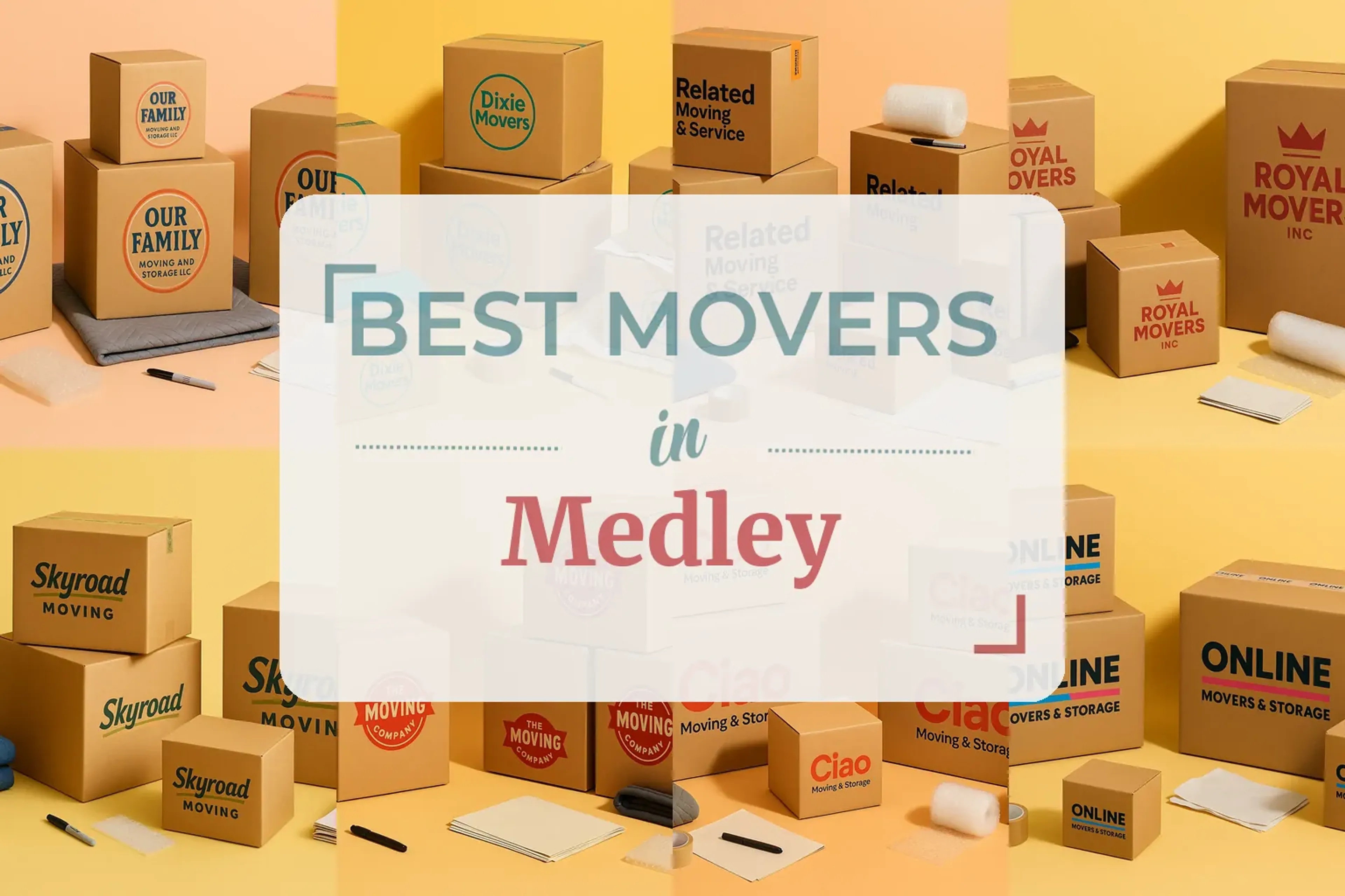 Side-by-side comparison of Medley moving companies