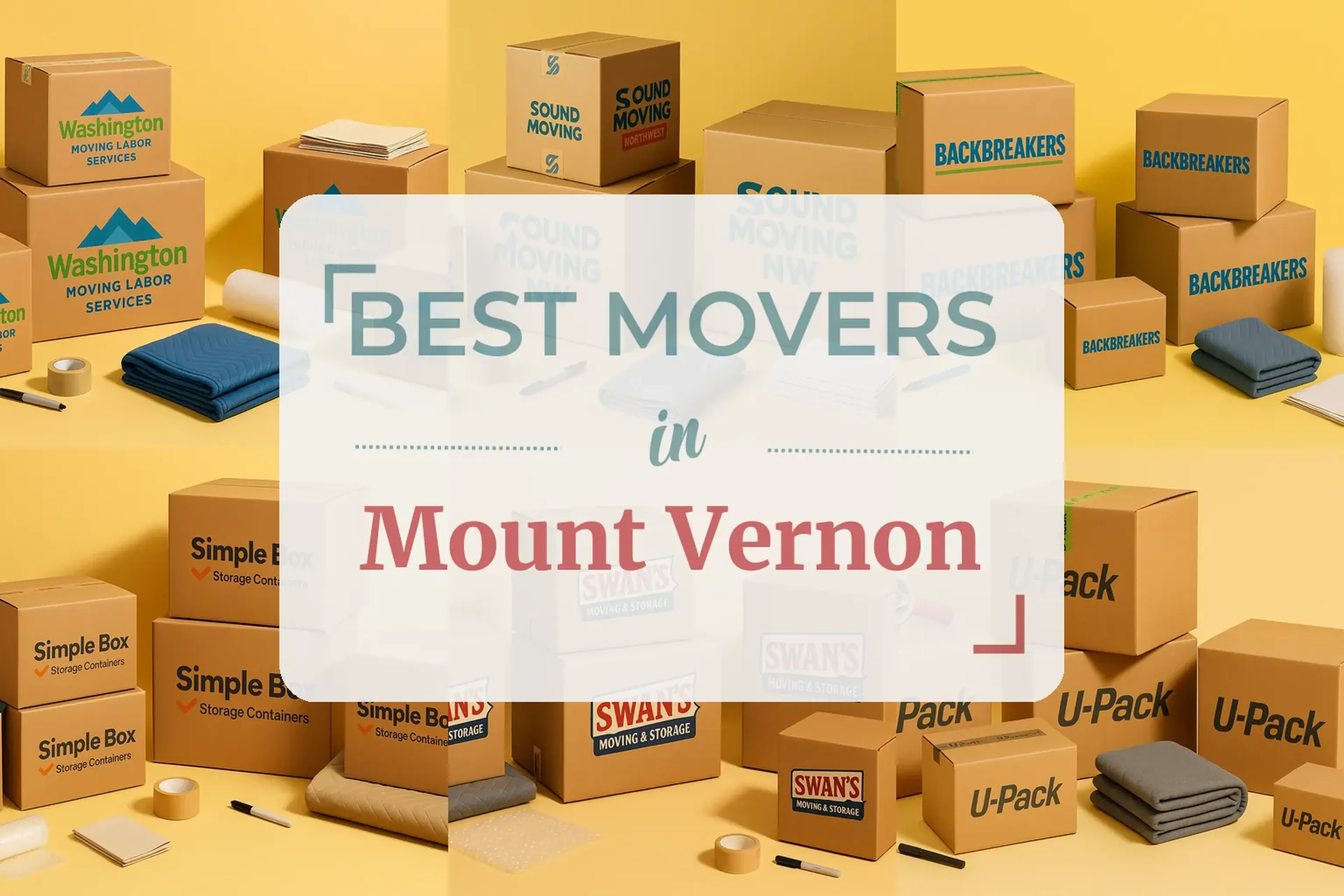 Side-by-side comparison of Mount Vernon moving companies