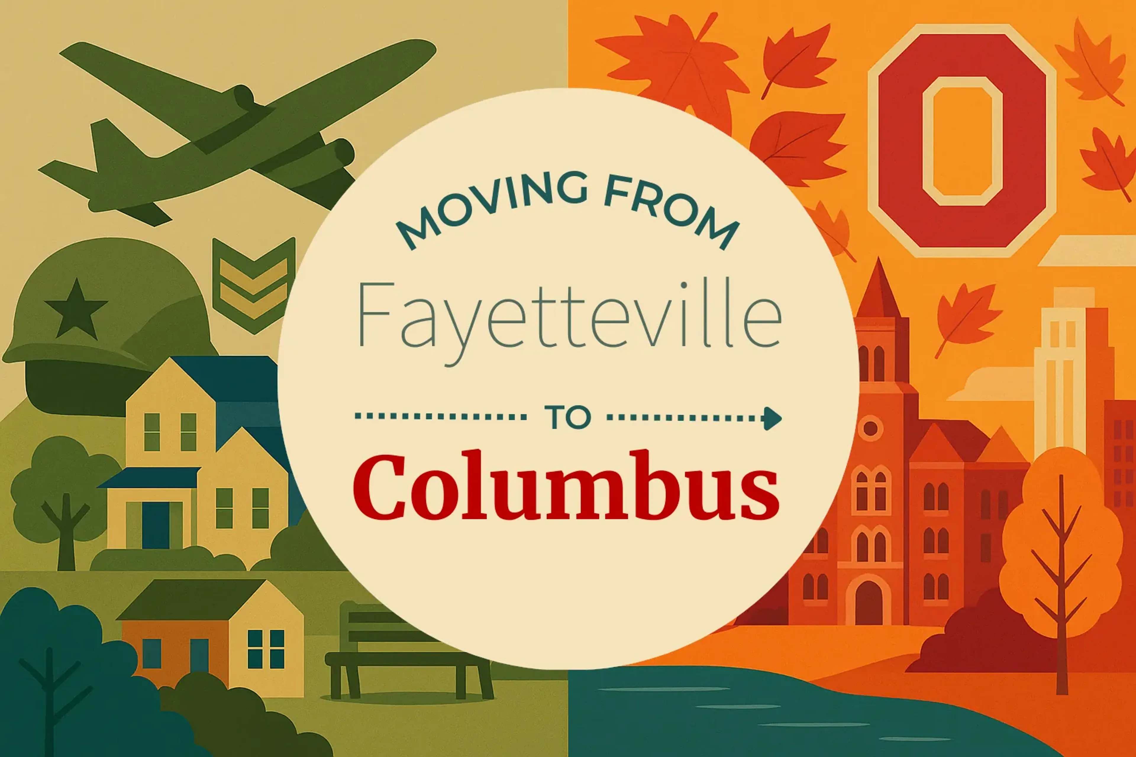 Side-by-side comparison of Fayetteville to Columbus moving companies