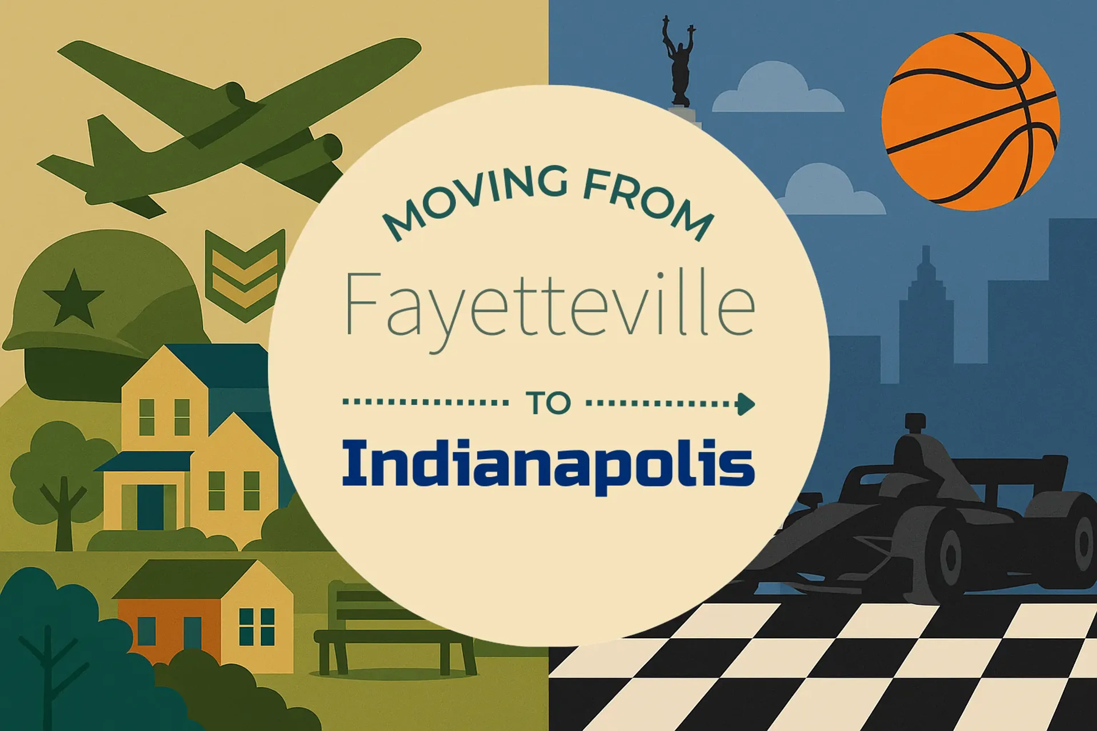 Side-by-side comparison of Fayetteville to Indianapolis moving companies