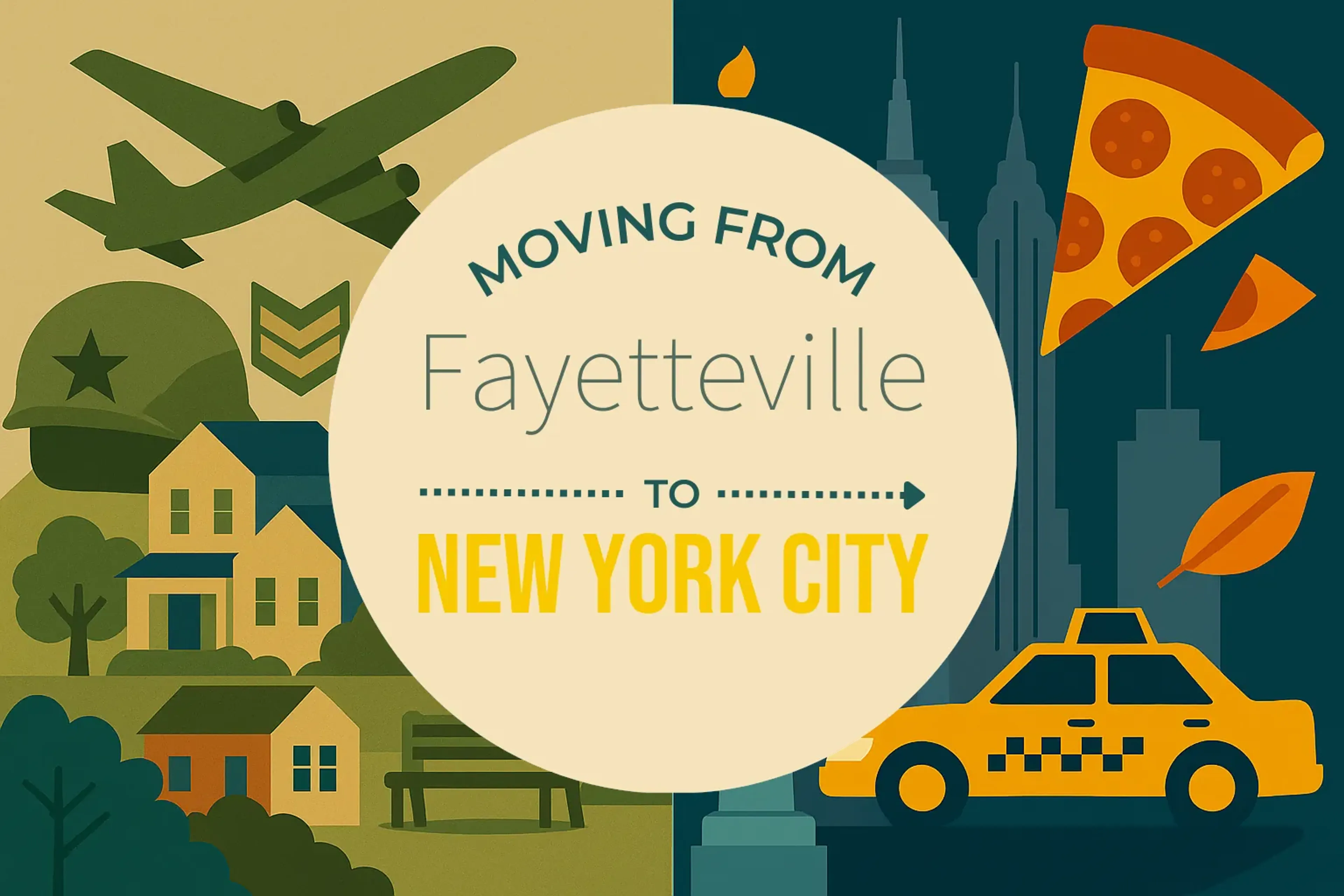 Side-by-side comparison of Fayetteville to New York City moving companies