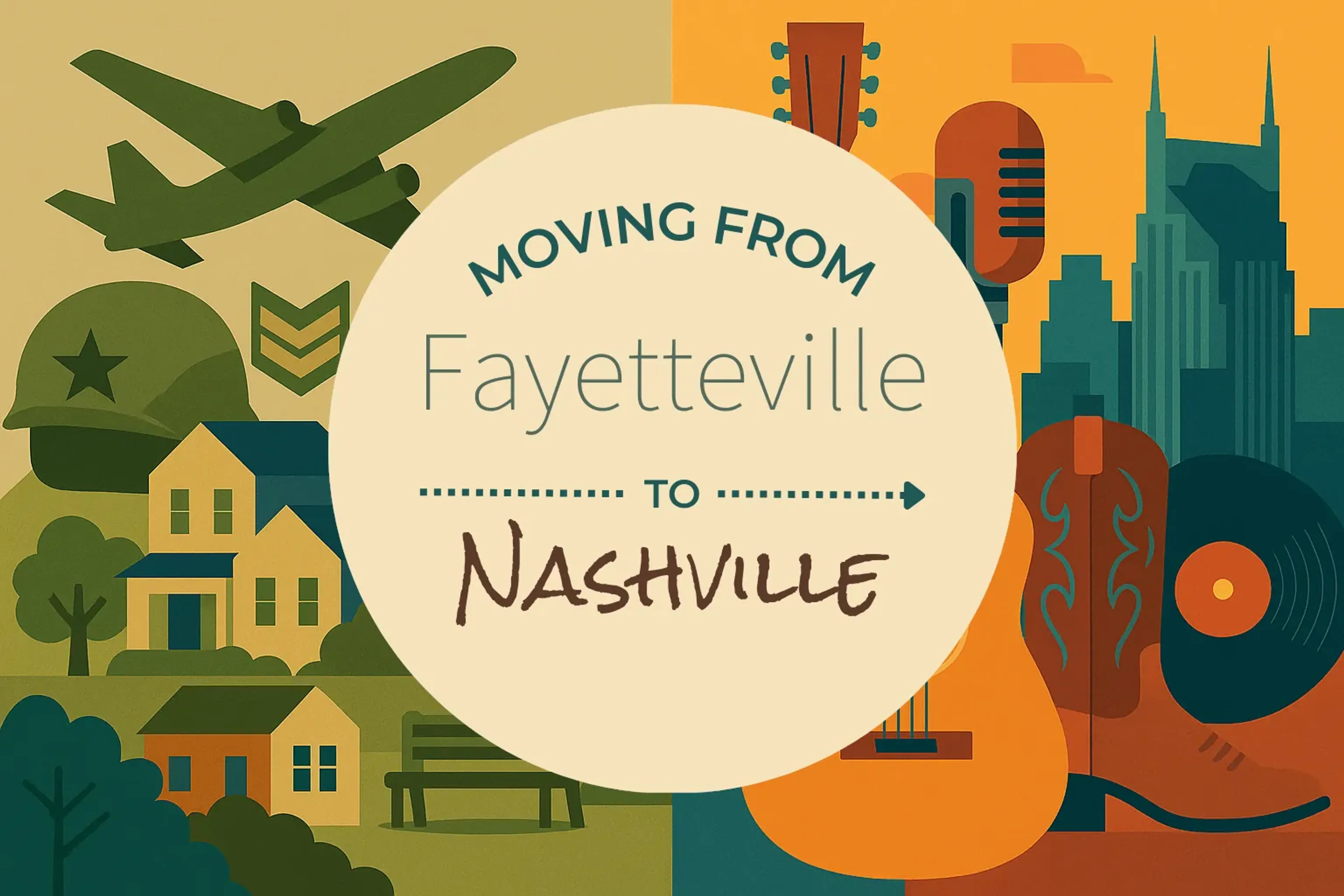 Side-by-side comparison of Fayetteville to Nashville moving companies