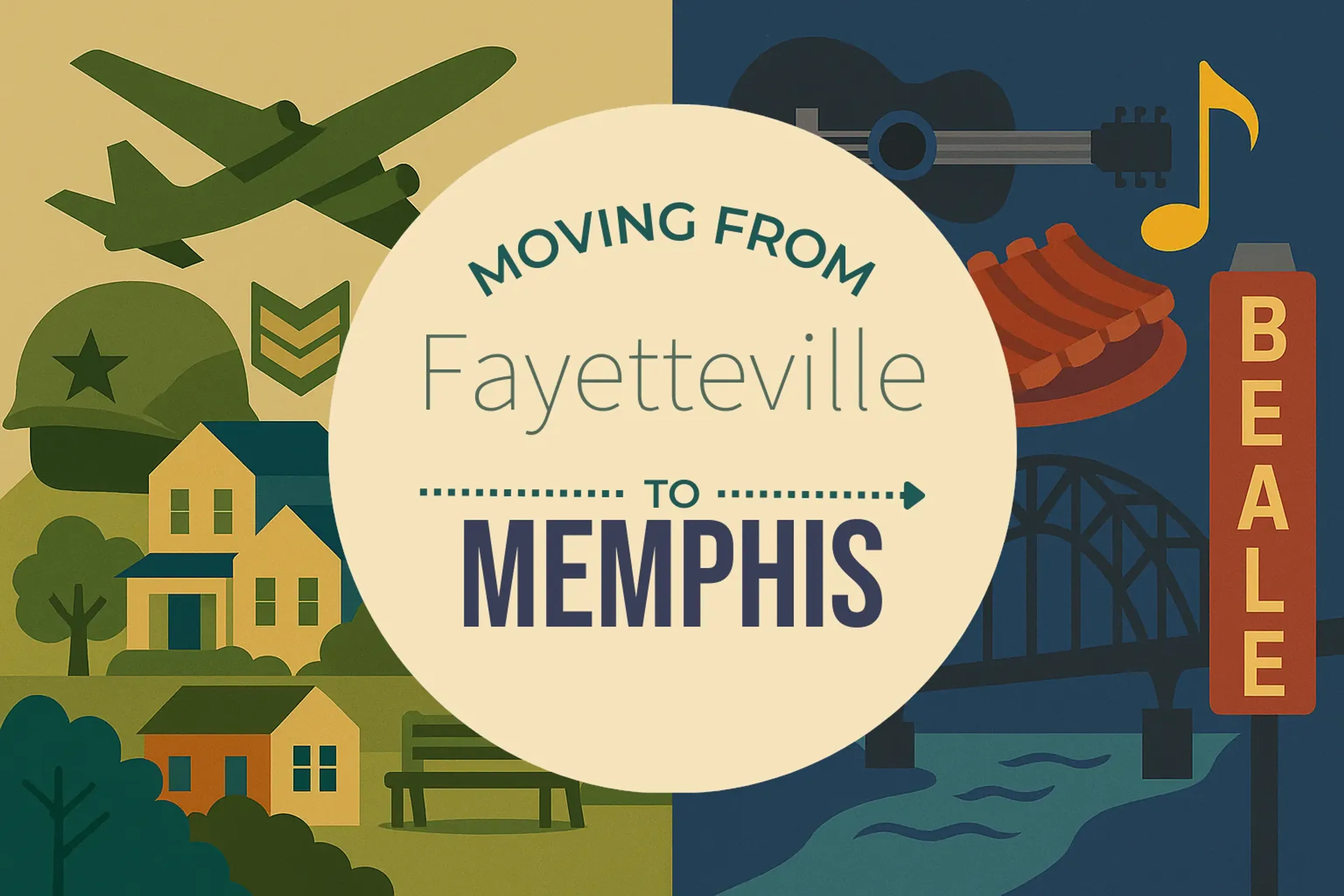 Side-by-side comparison of Fayetteville to Memphis moving companies