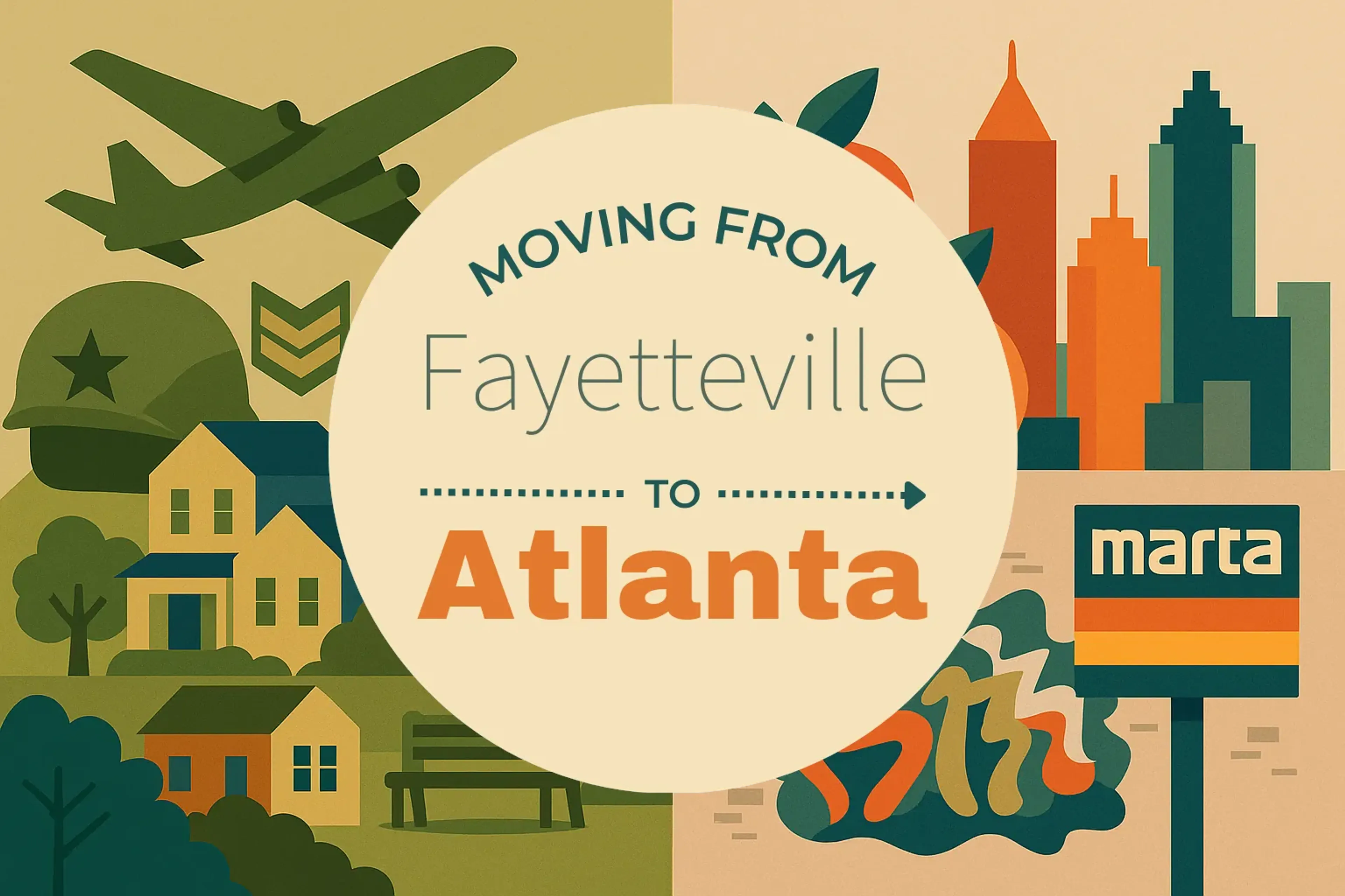 Side-by-side comparison of Fayetteville to Atlanta moving companies