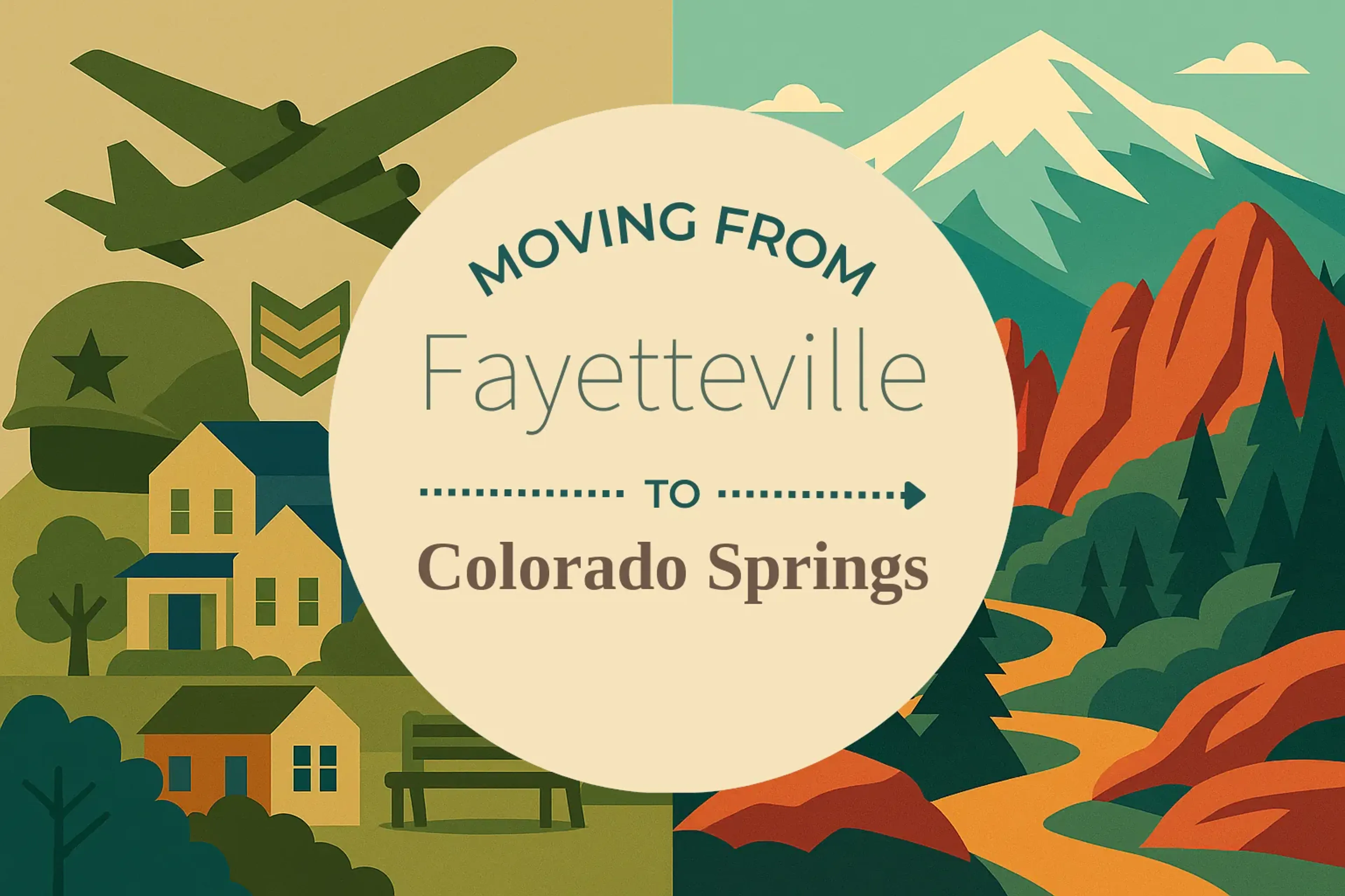 Side-by-side comparison of Fayetteville to Colorado Springs moving companies