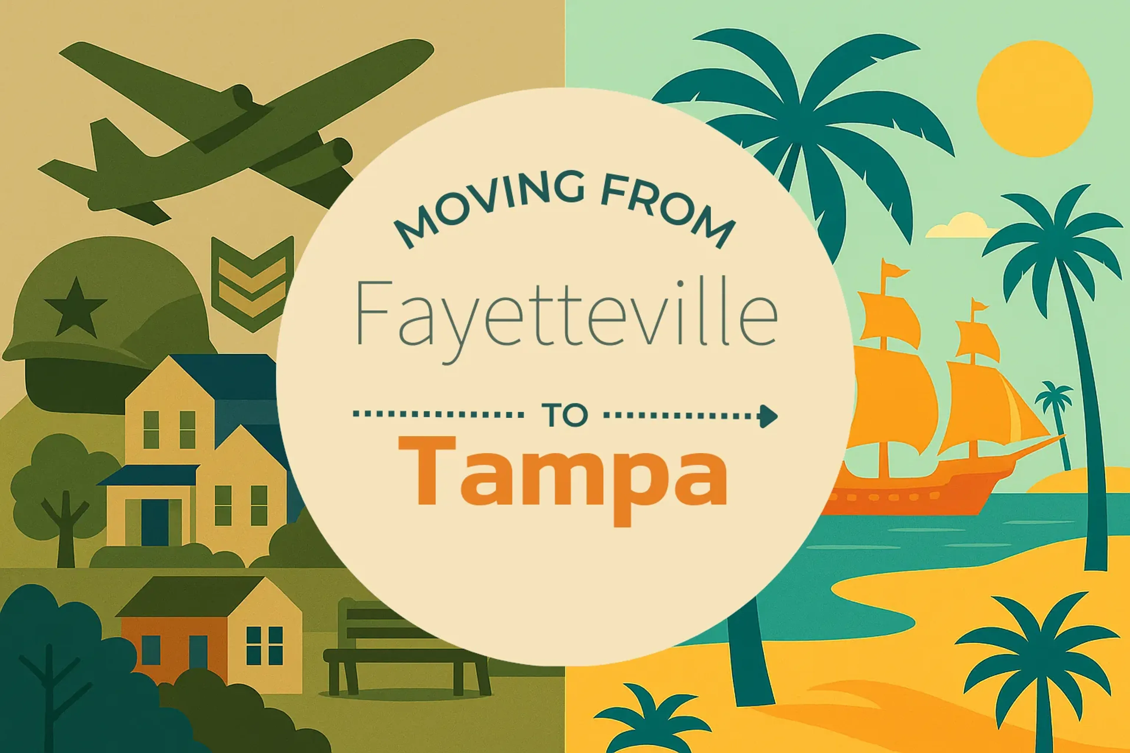 Side-by-side comparison of Fayetteville to Tampa moving companies