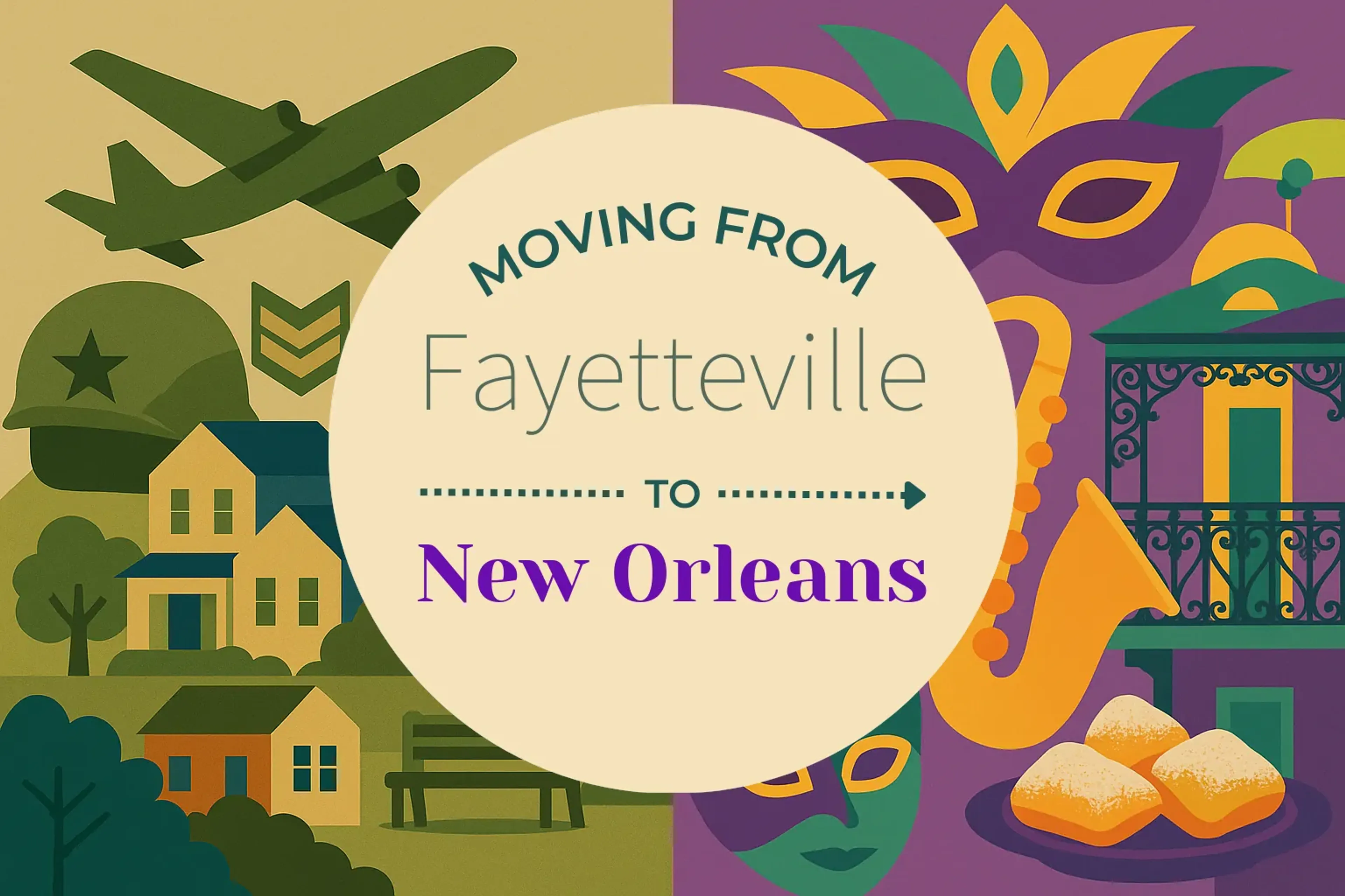 Side-by-side comparison of Fayetteville to New Orleans moving companies