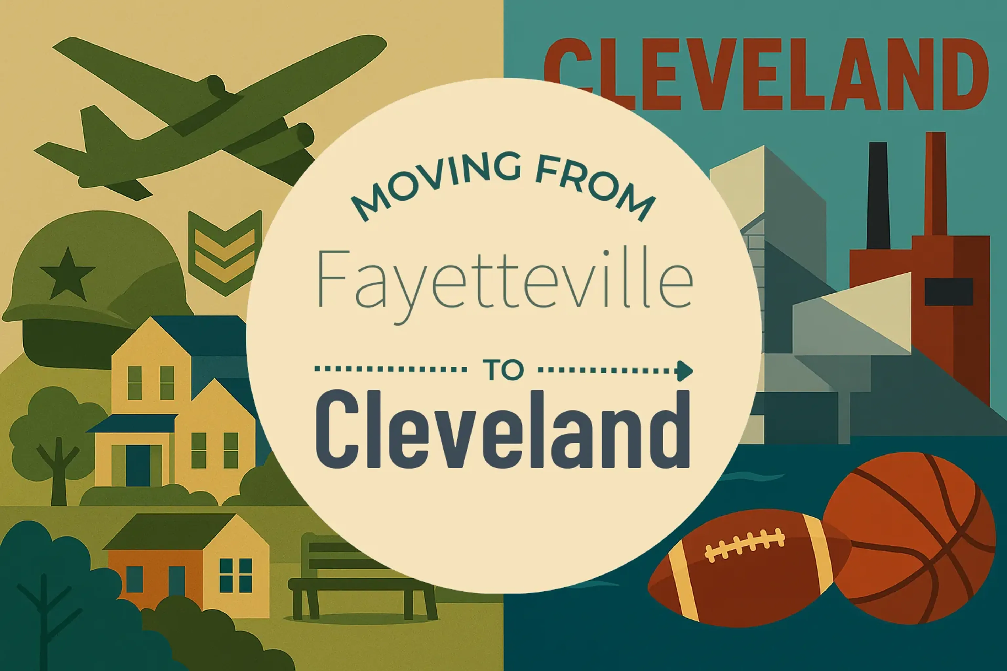 Side-by-side comparison of Fayetteville to Cleveland moving companies