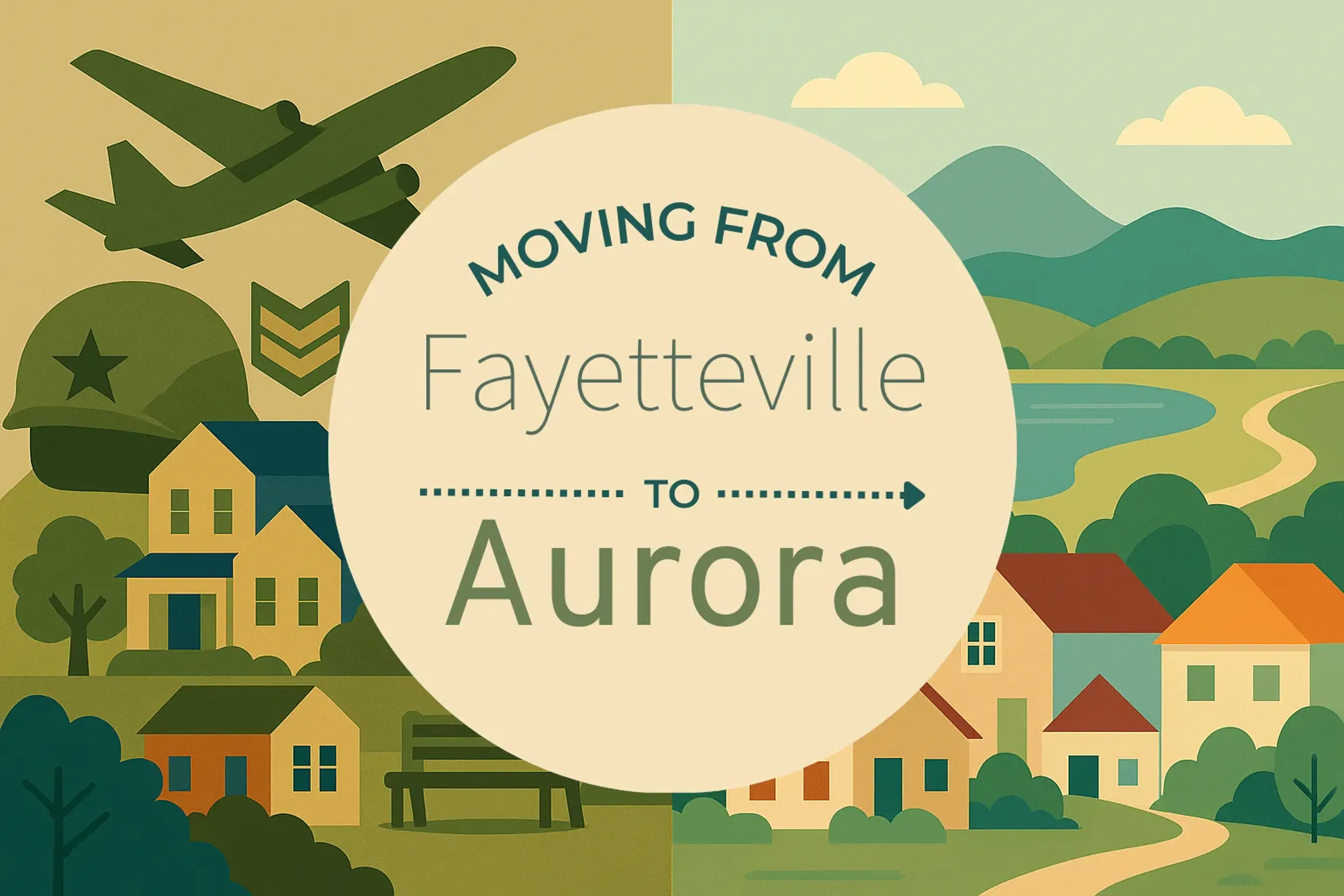 Side-by-side comparison of Fayetteville to Aurora moving companies