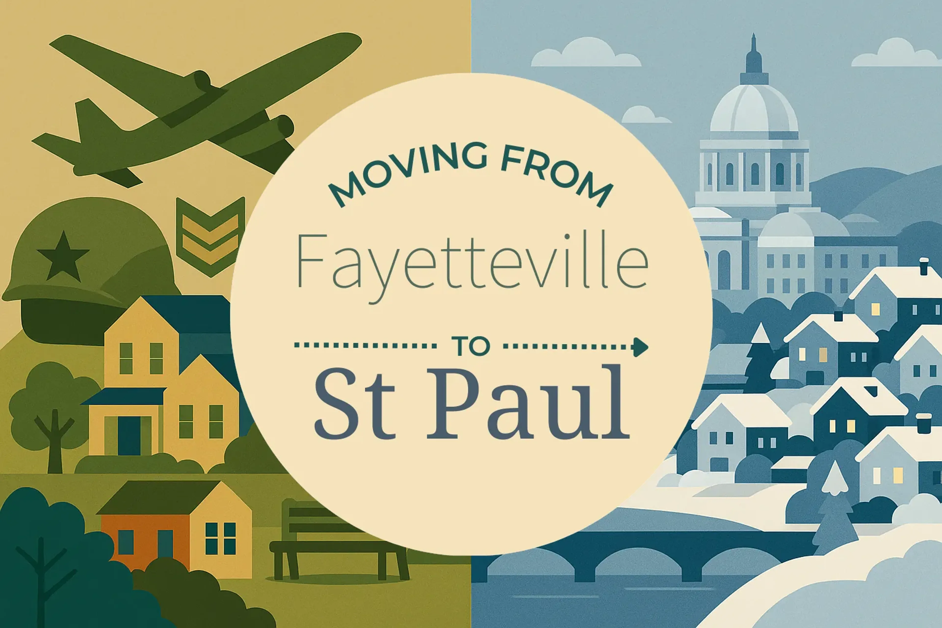 Side-by-side comparison of Fayetteville to St. Paul moving companies