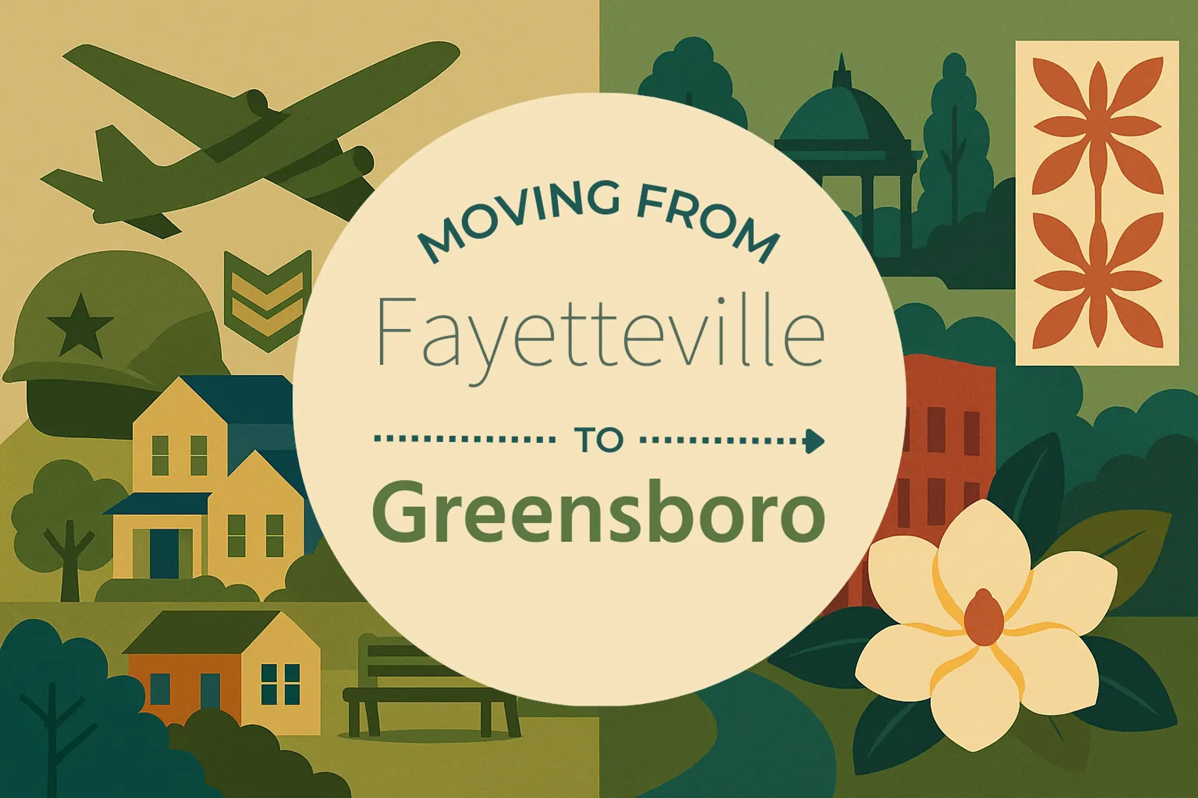 Side-by-side comparison of Fayetteville to Greensboro moving companies
