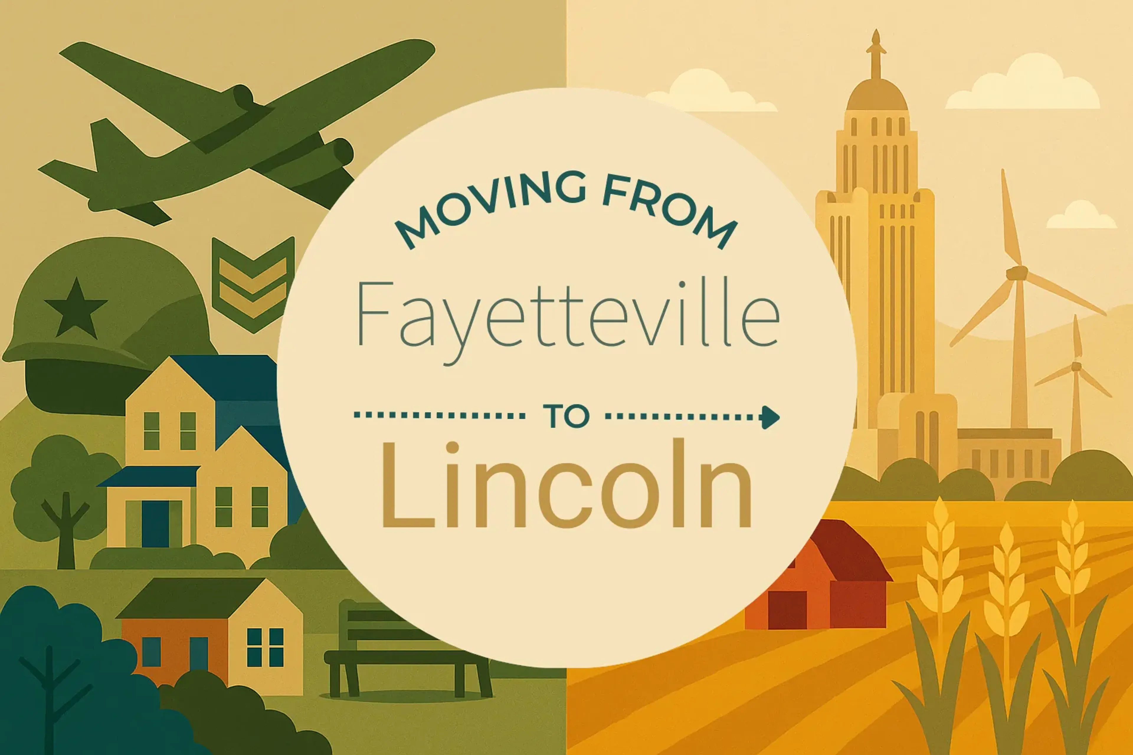 Side-by-side comparison of Fayetteville to Lincoln moving companies