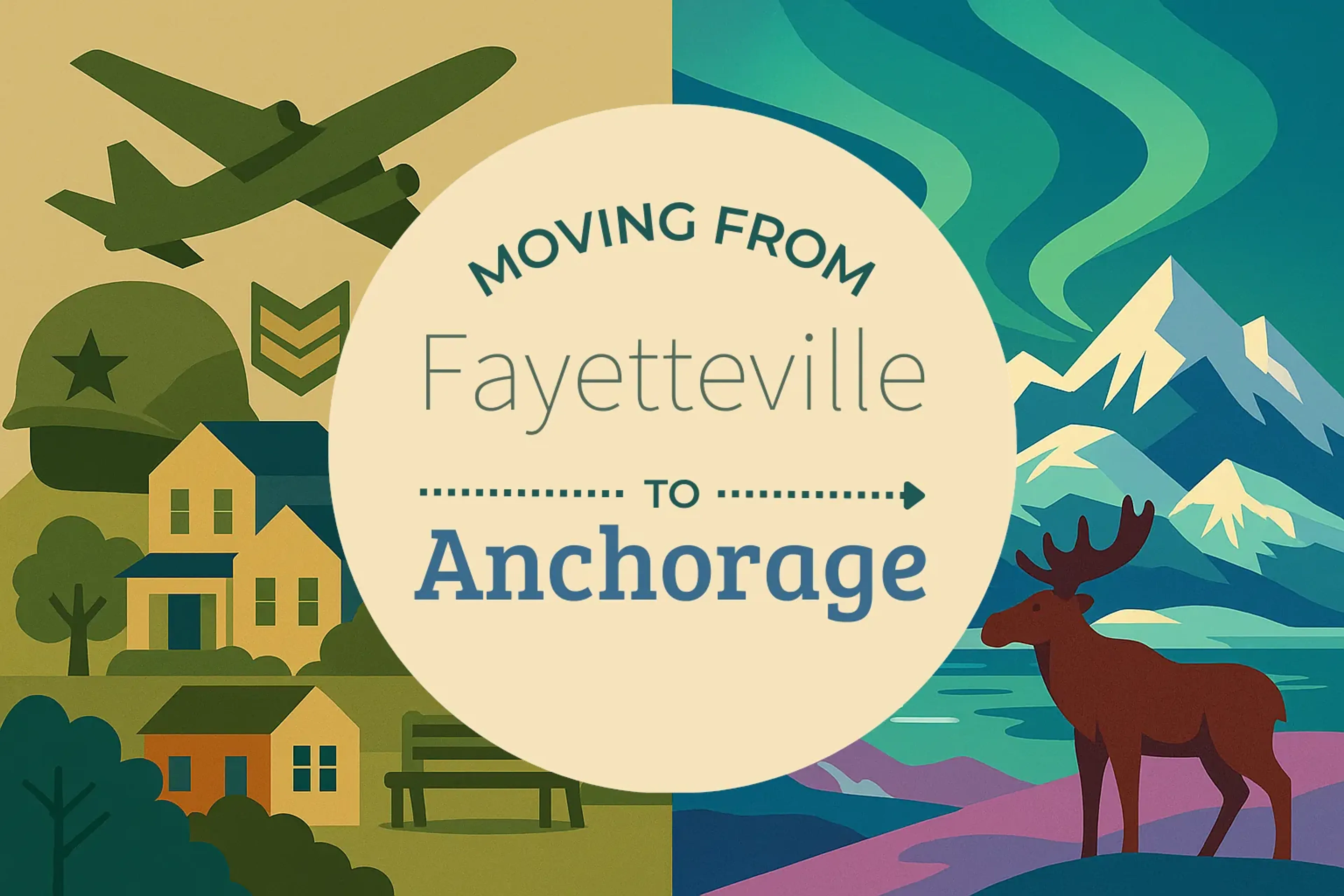 Side-by-side comparison of Fayetteville to Anchorage moving companies