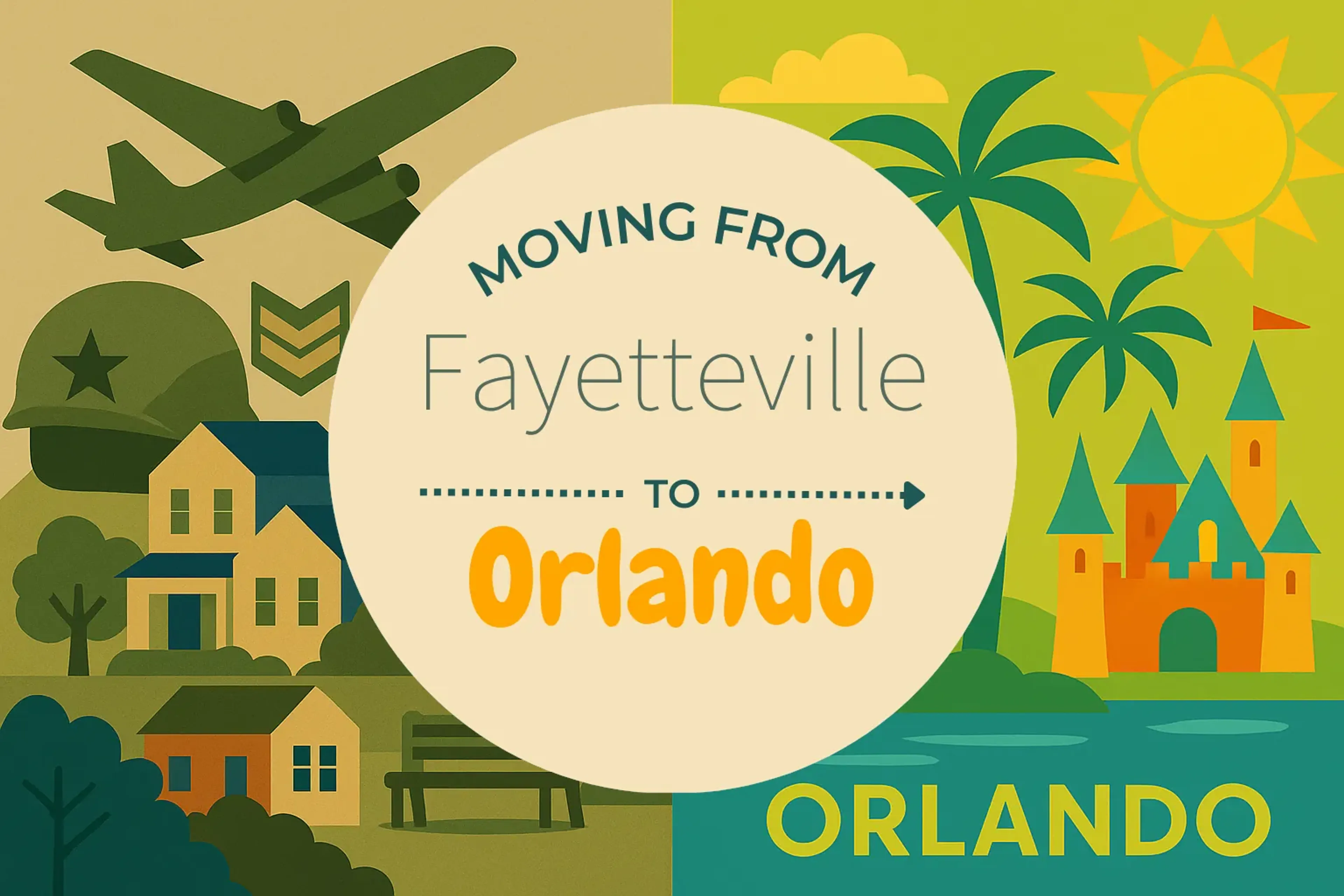 Side-by-side comparison of Fayetteville to Orlando moving companies