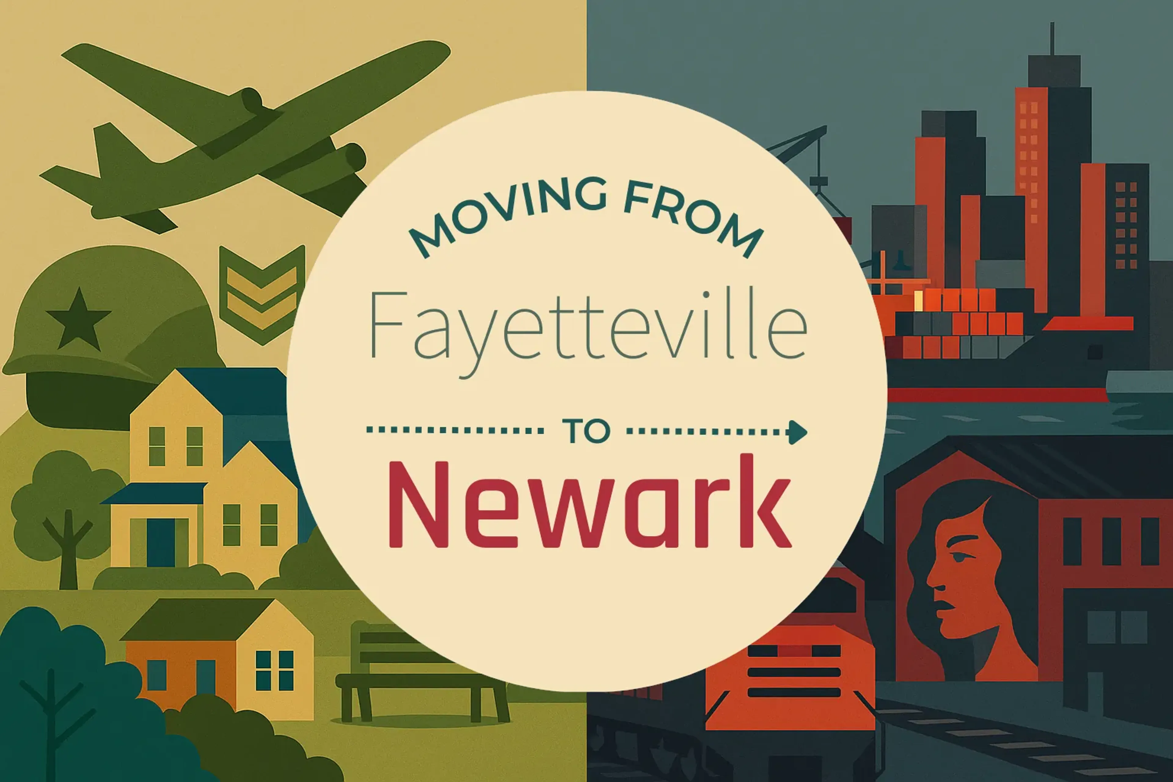 Side-by-side comparison of Fayetteville to Newark moving companies