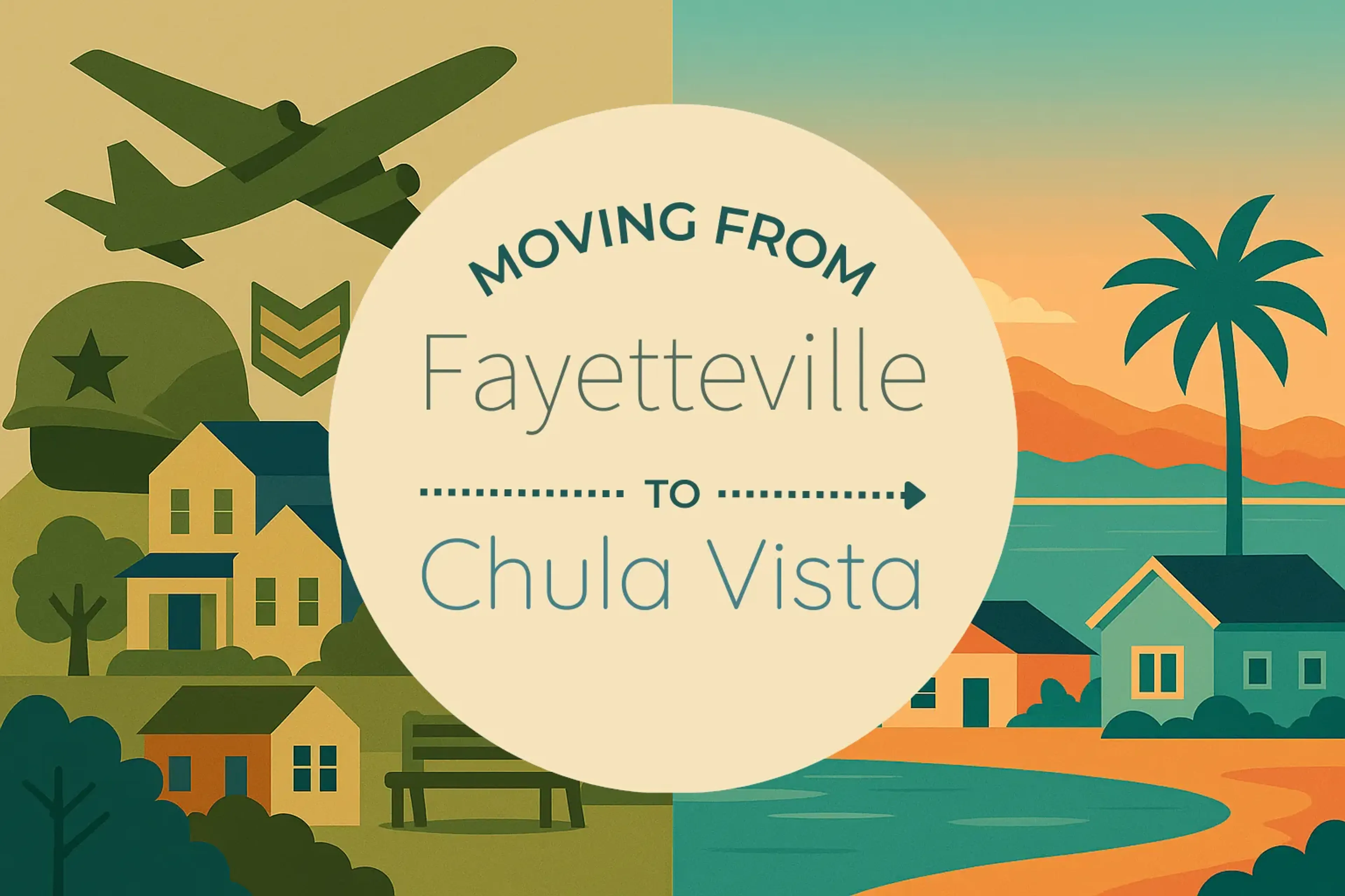 Side-by-side comparison of Fayetteville to Chula Vista moving companies