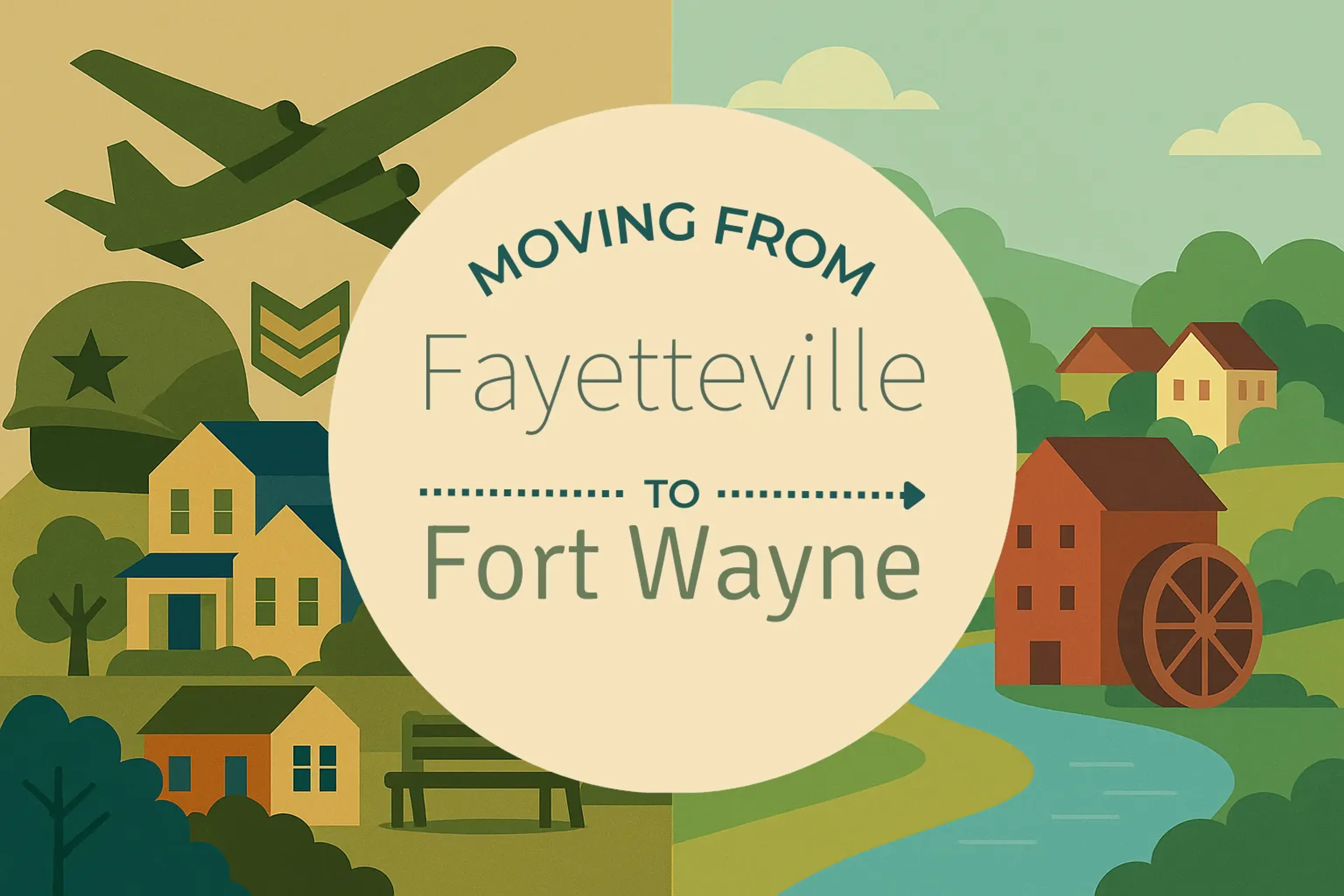 Side-by-side comparison of Fayetteville to Fort Wayne moving companies