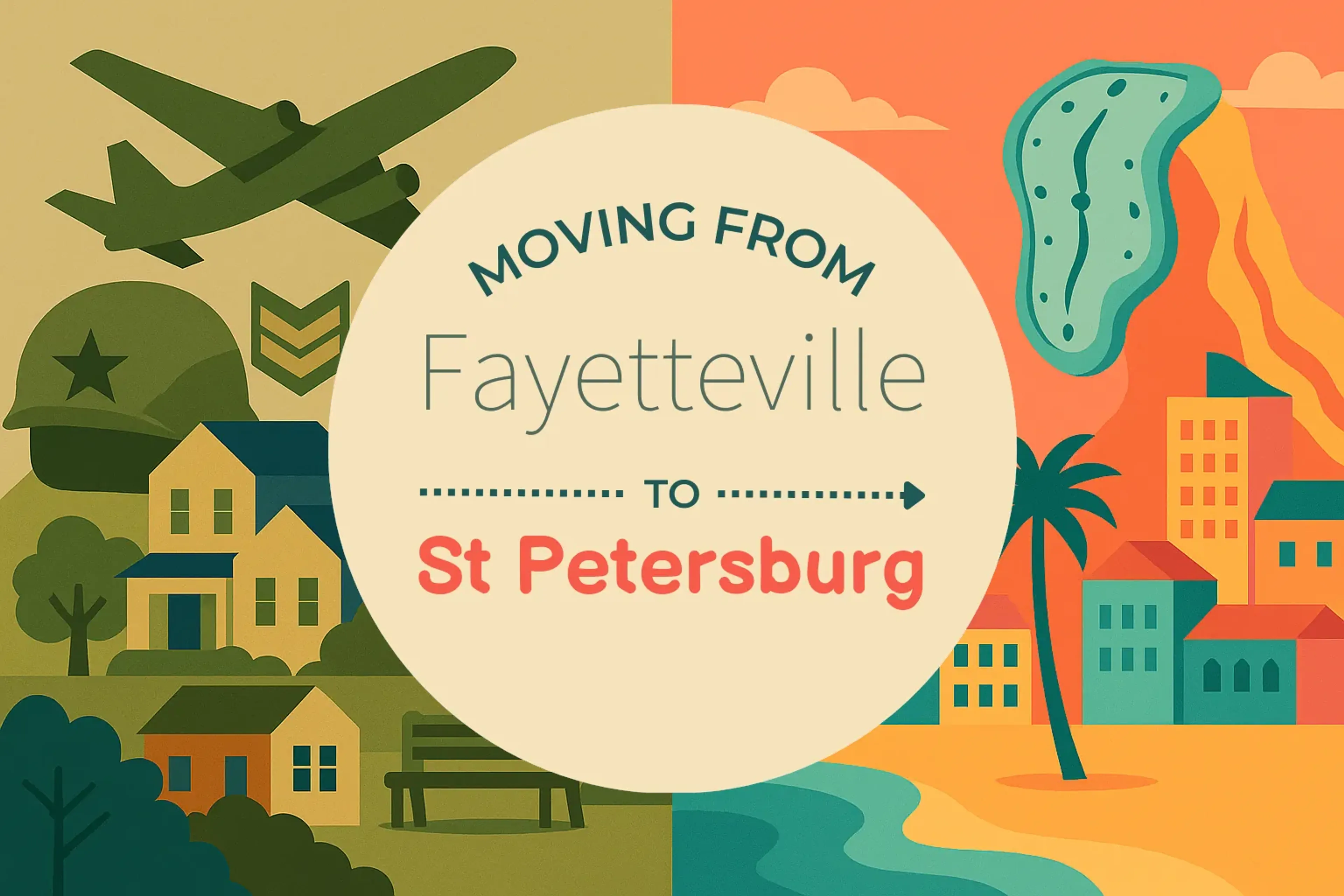 Side-by-side comparison of Fayetteville to St. Petersburg moving companies