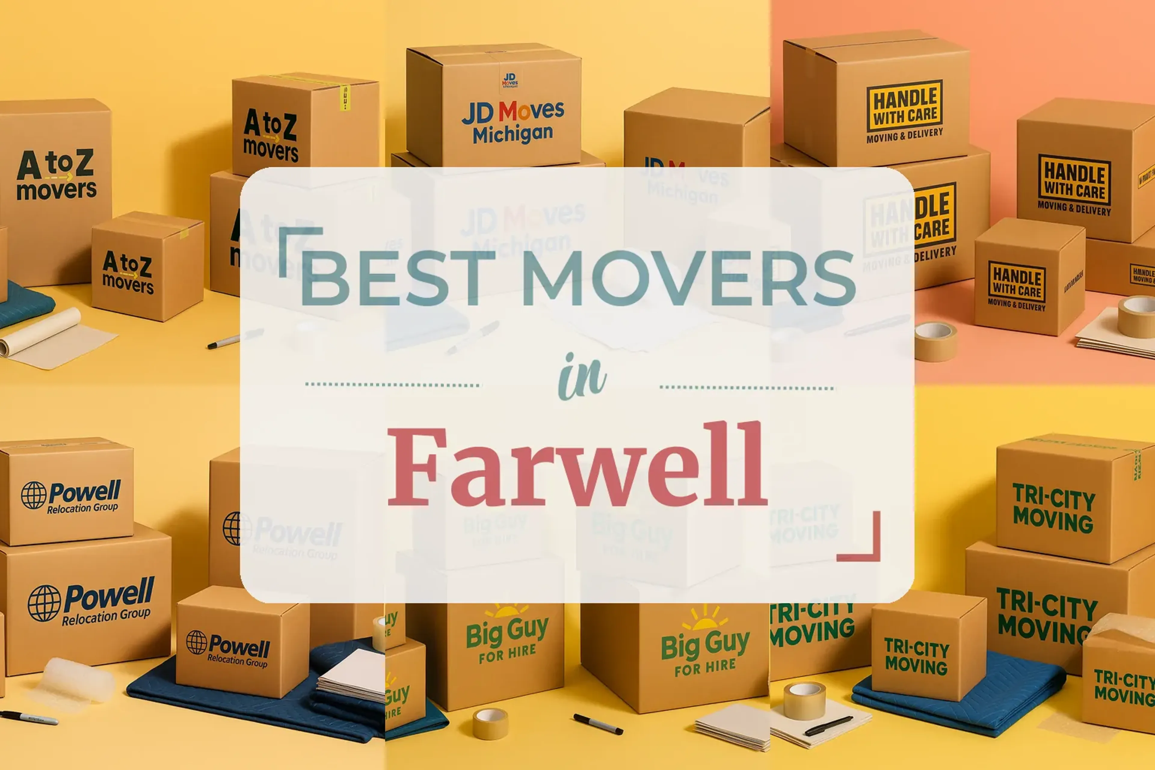 Side-by-side comparison of Farwell moving companies