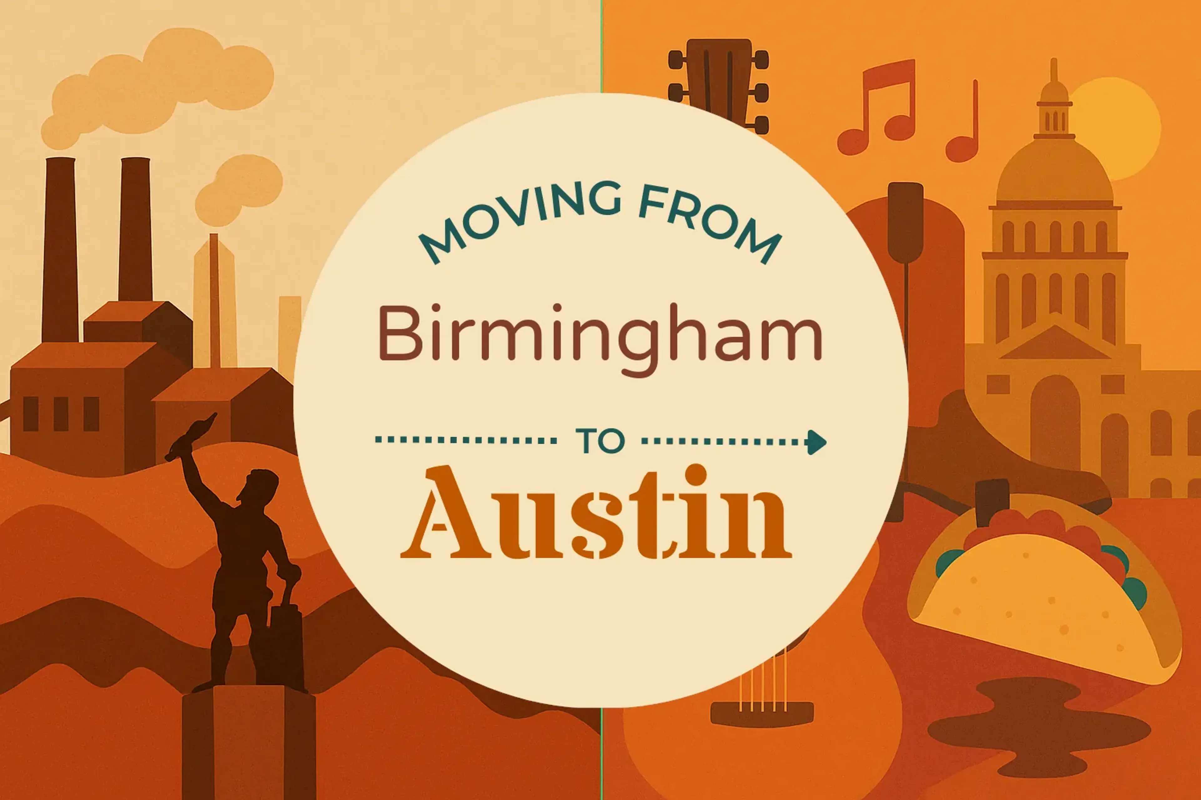 Side-by-side comparison of Birmingham to Austin moving companies