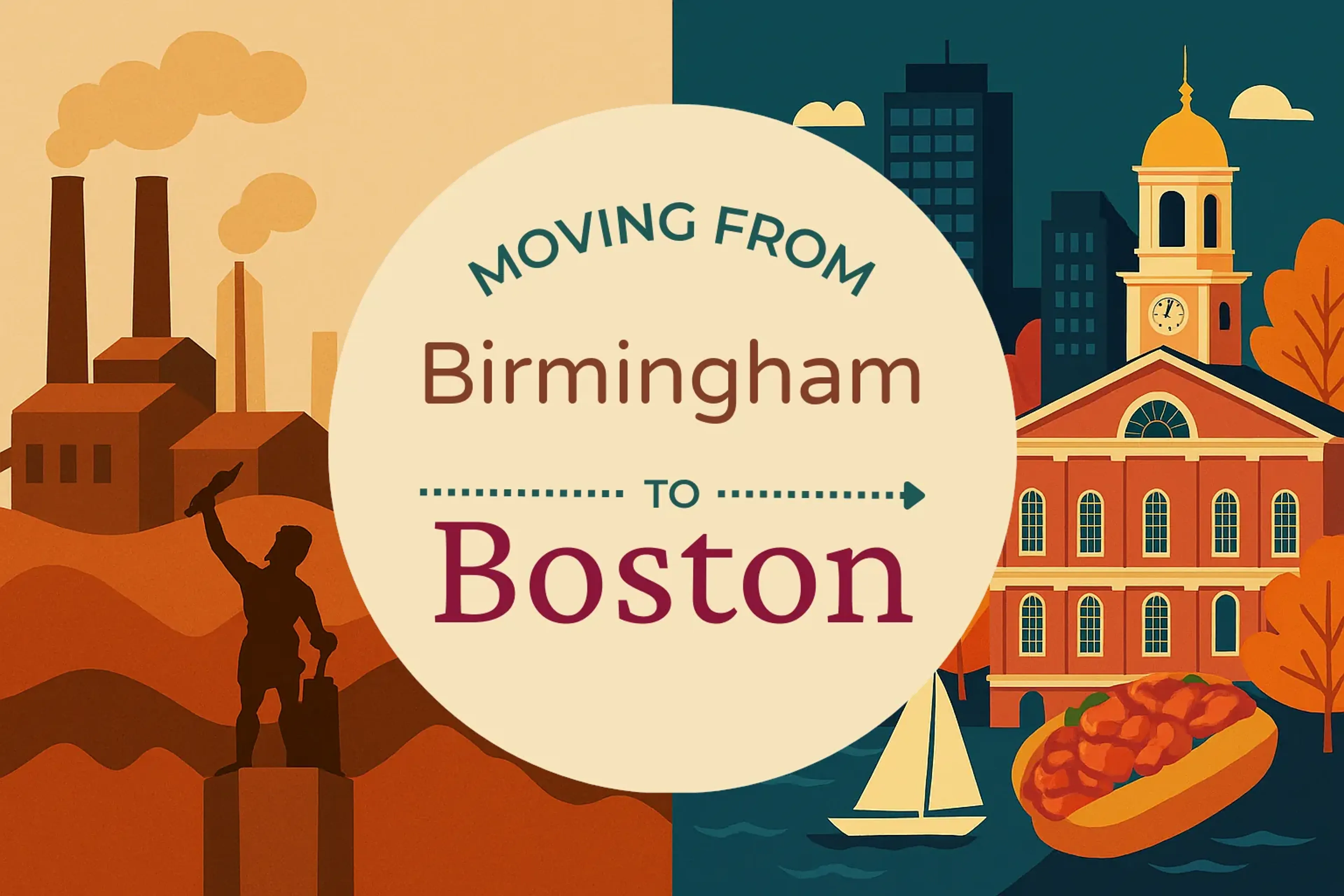 Side-by-side comparison of Birmingham to Boston moving companies