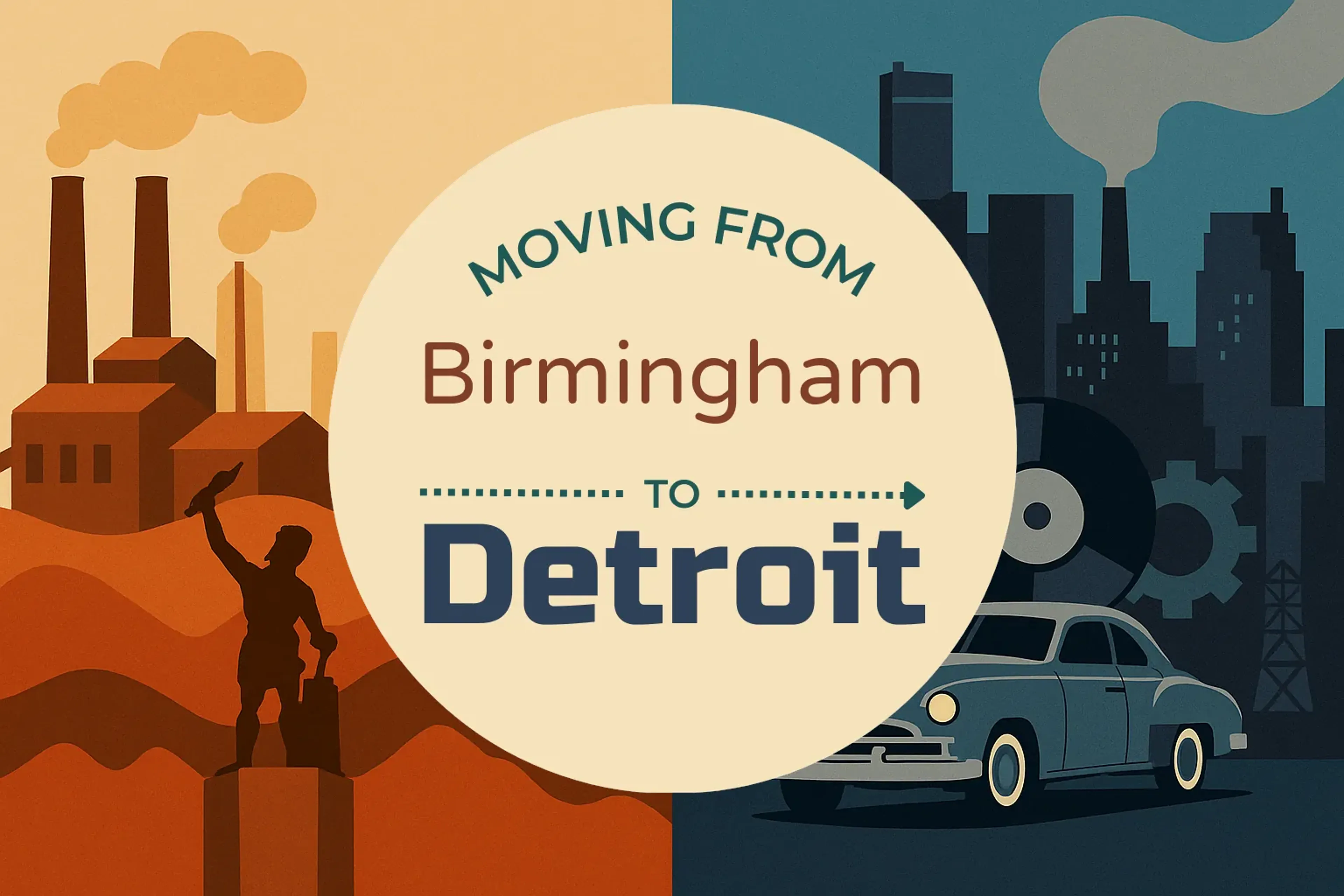 Side-by-side comparison of Birmingham to Detroit moving companies