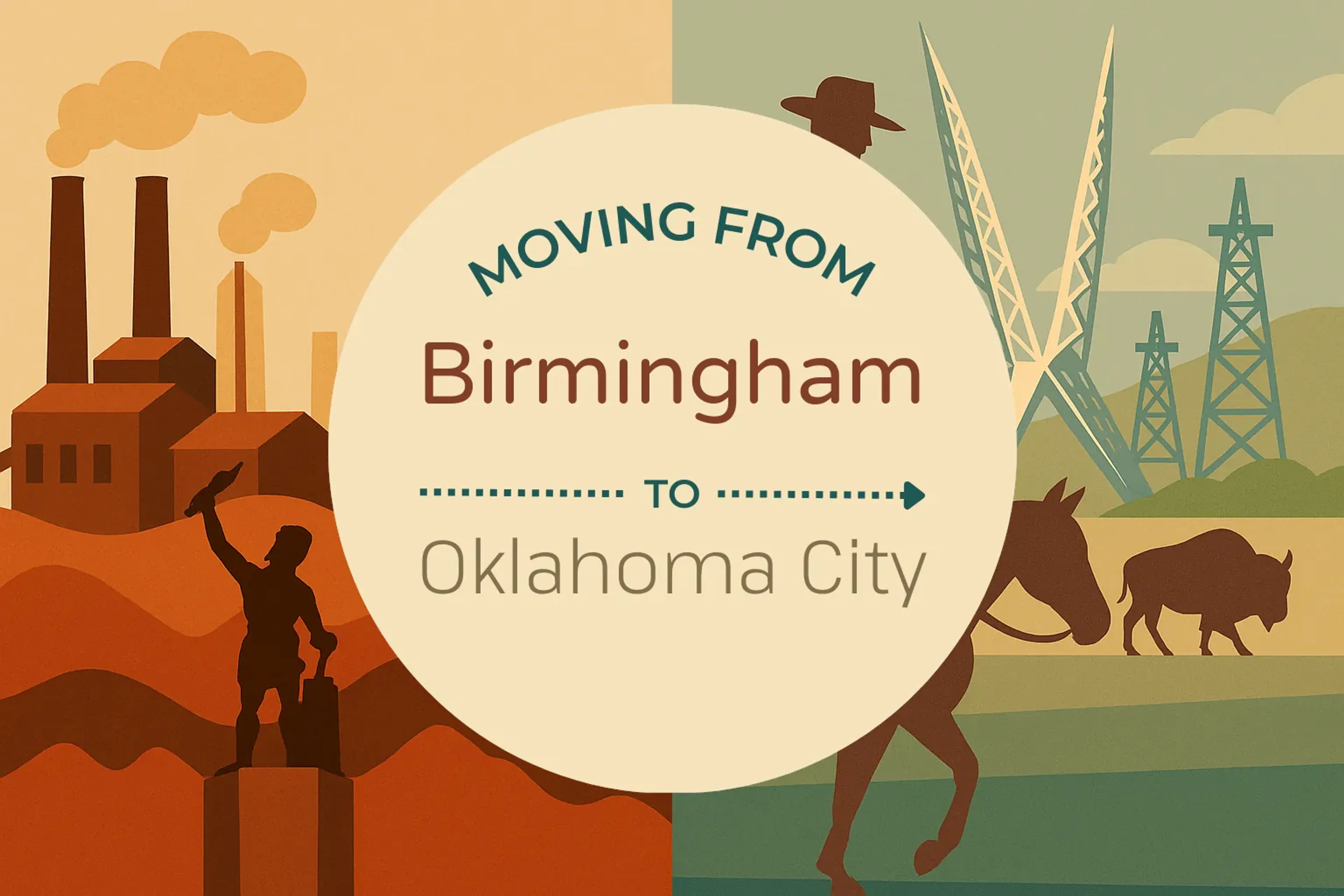 Side-by-side comparison of Birmingham to Oklahoma City moving companies