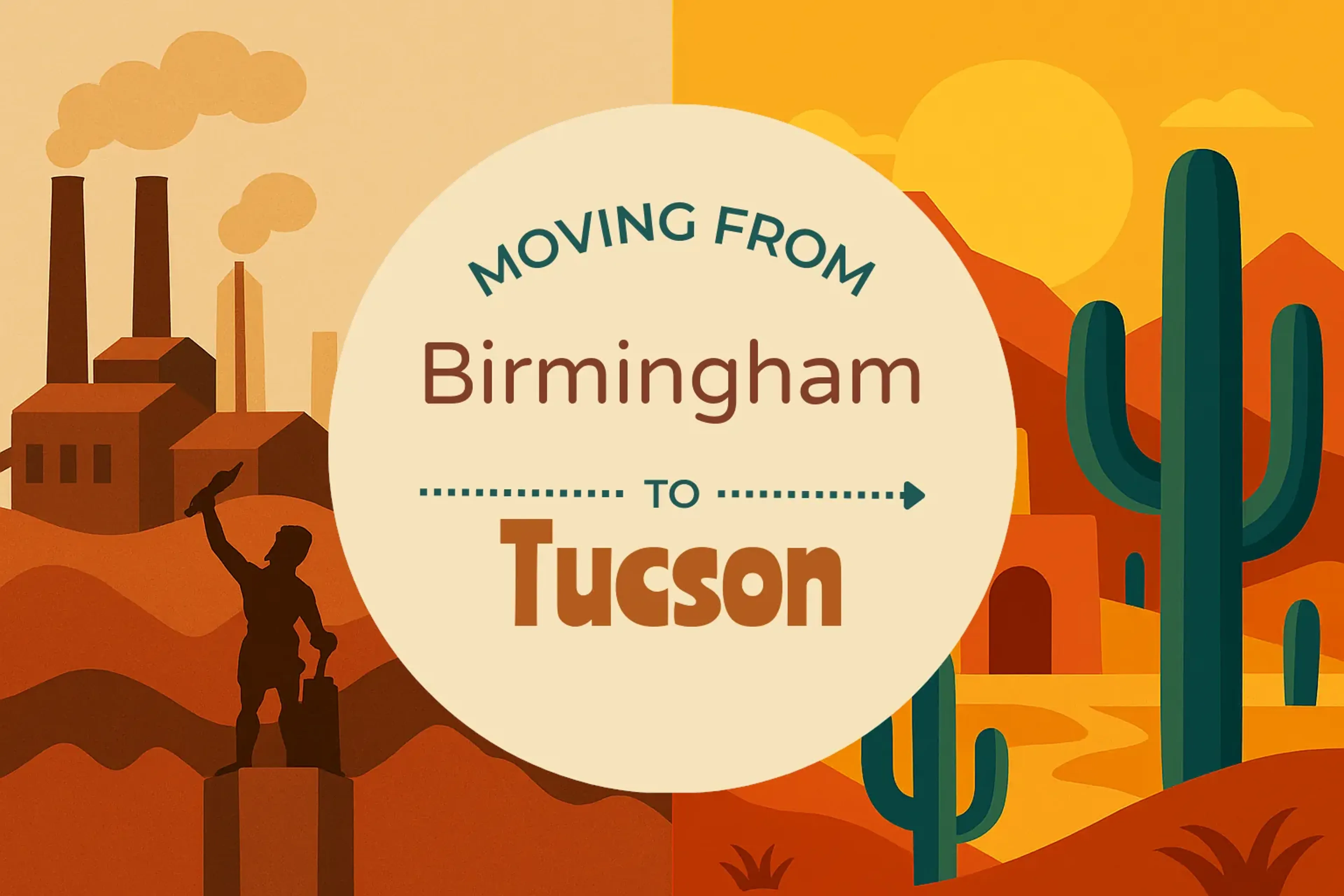 Side-by-side comparison of Birmingham to Tucson moving companies