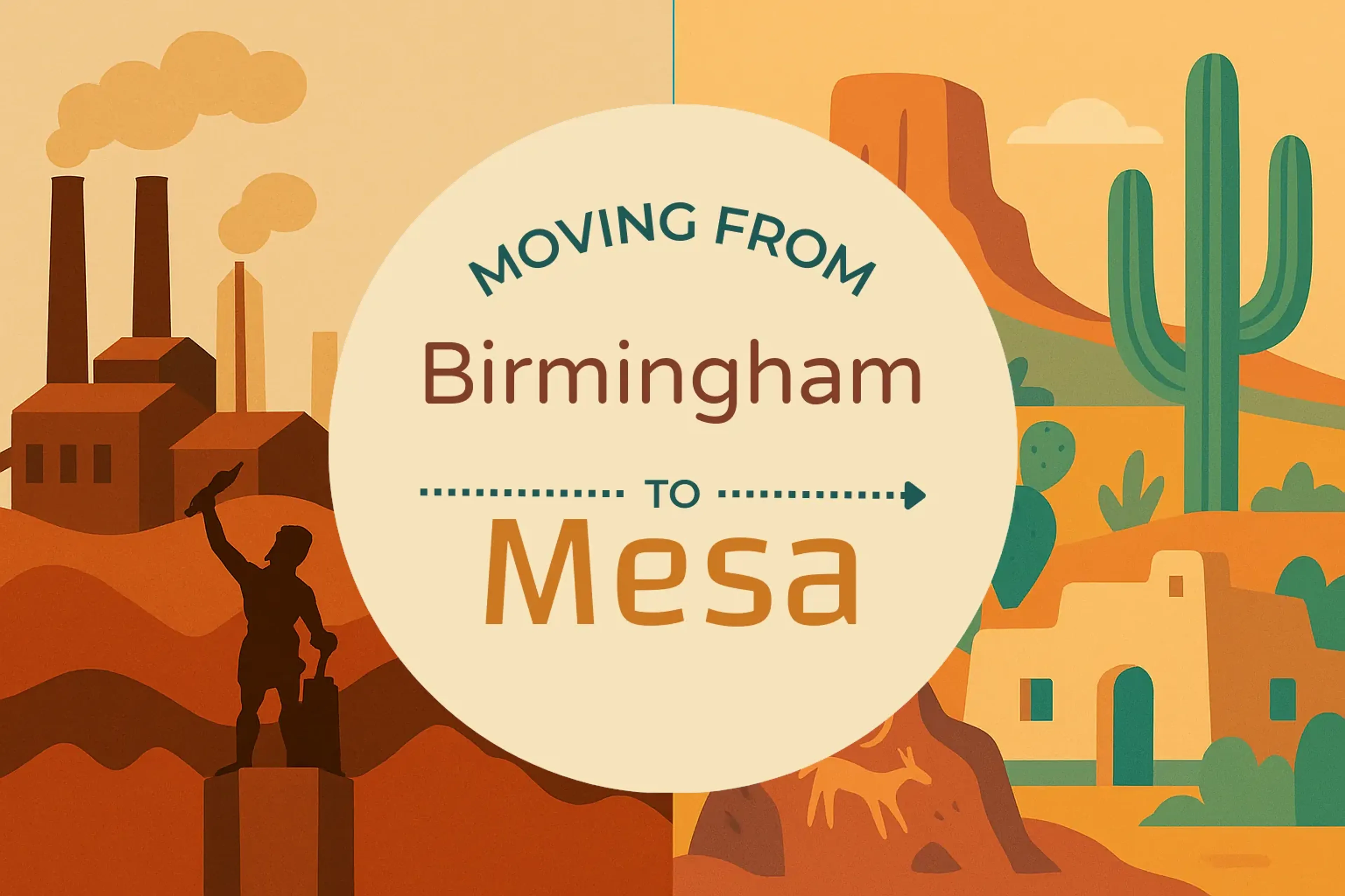 Side-by-side comparison of Birmingham to Mesa moving companies