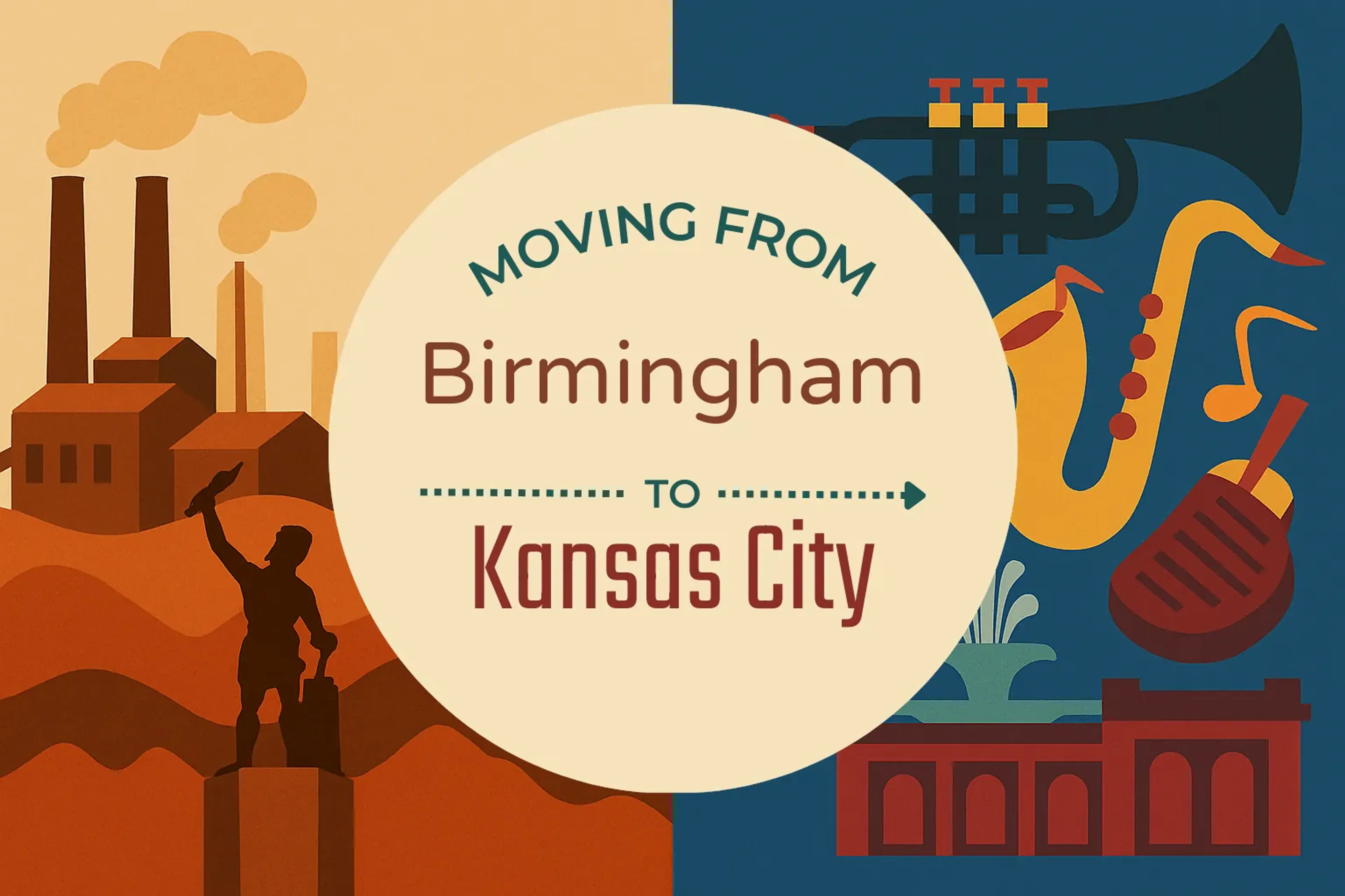 Side-by-side comparison of Birmingham to Kansas City moving companies