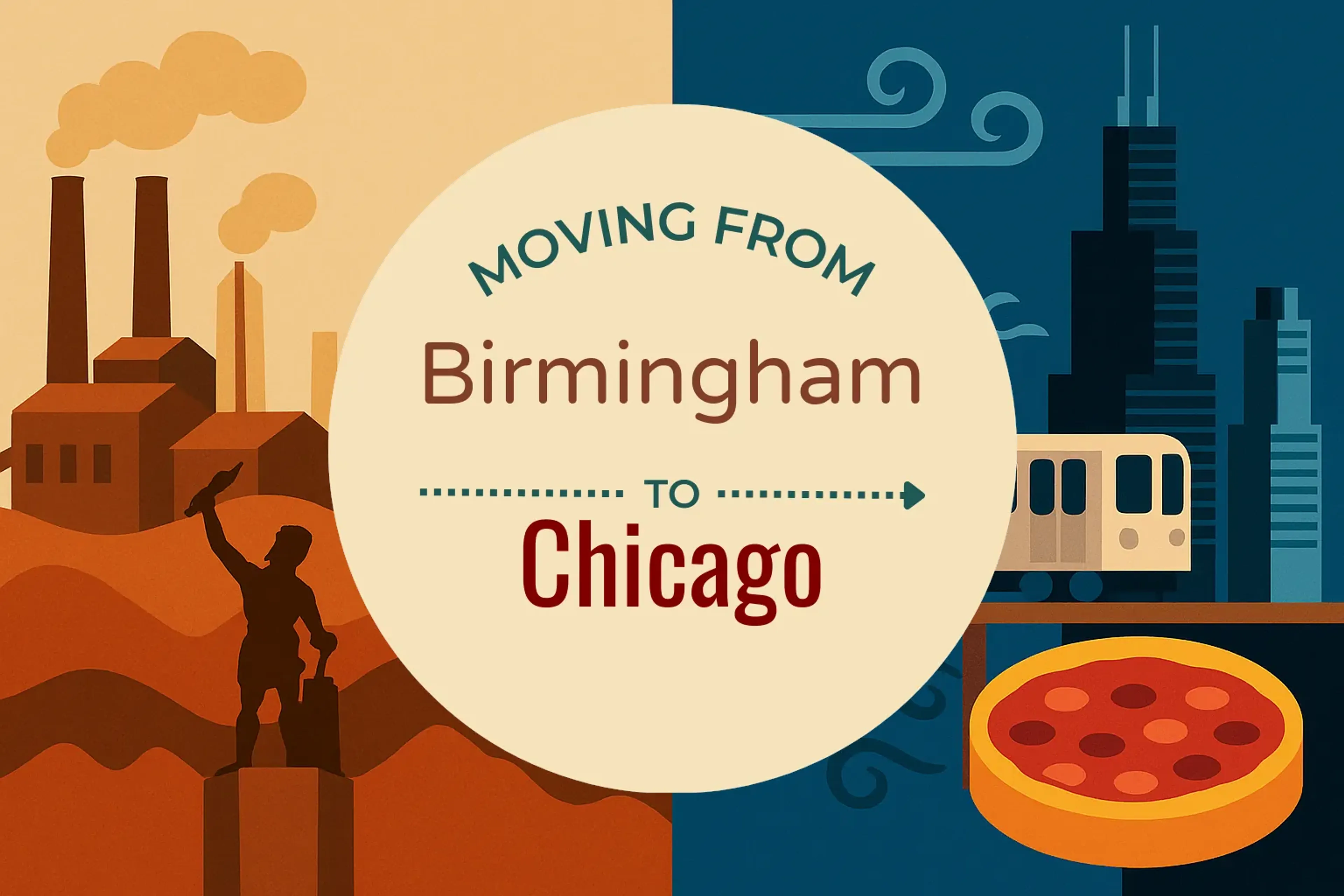 Side-by-side comparison of Birmingham to Chicago moving companies