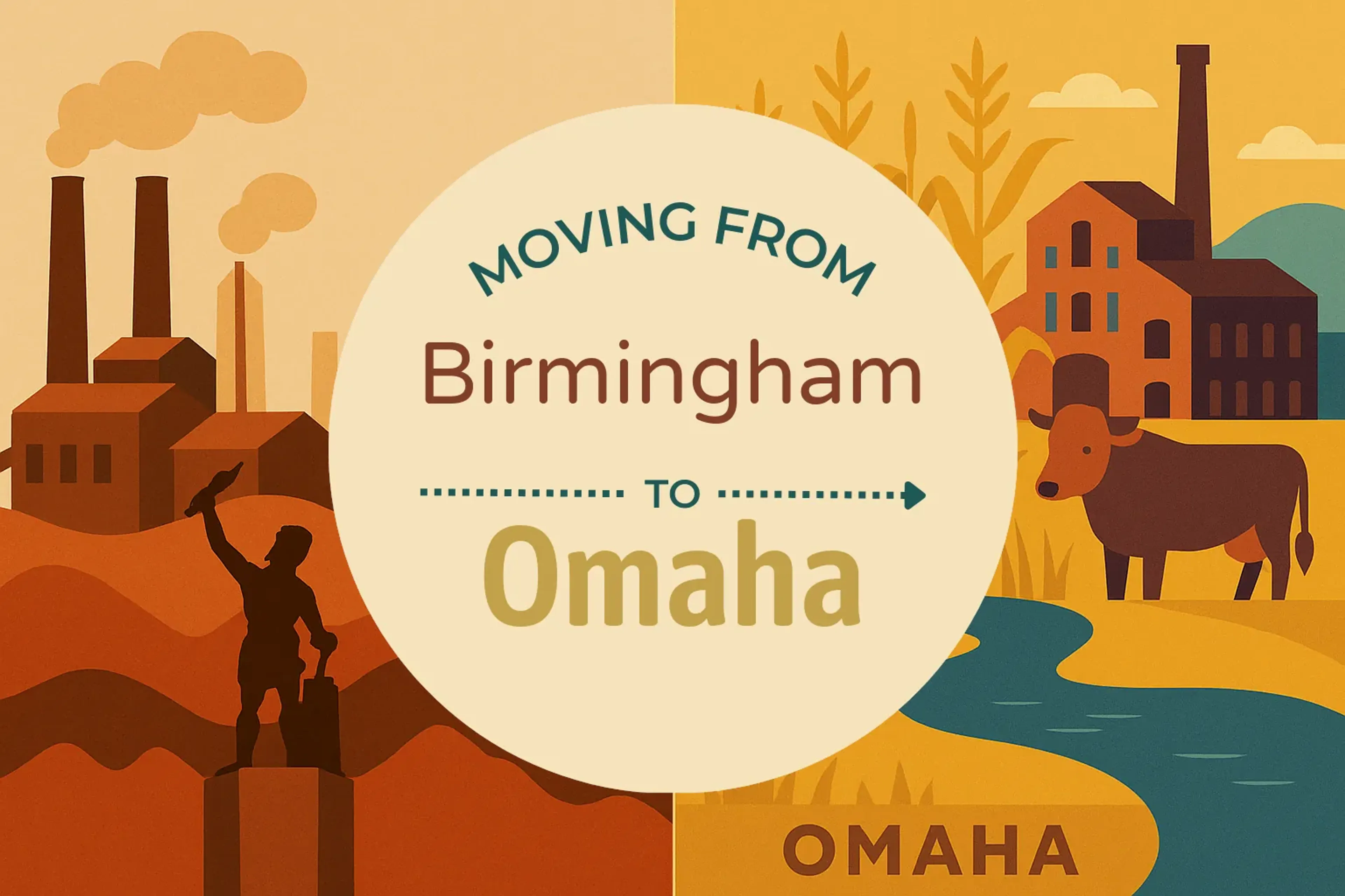 Side-by-side comparison of Birmingham to Omaha moving companies