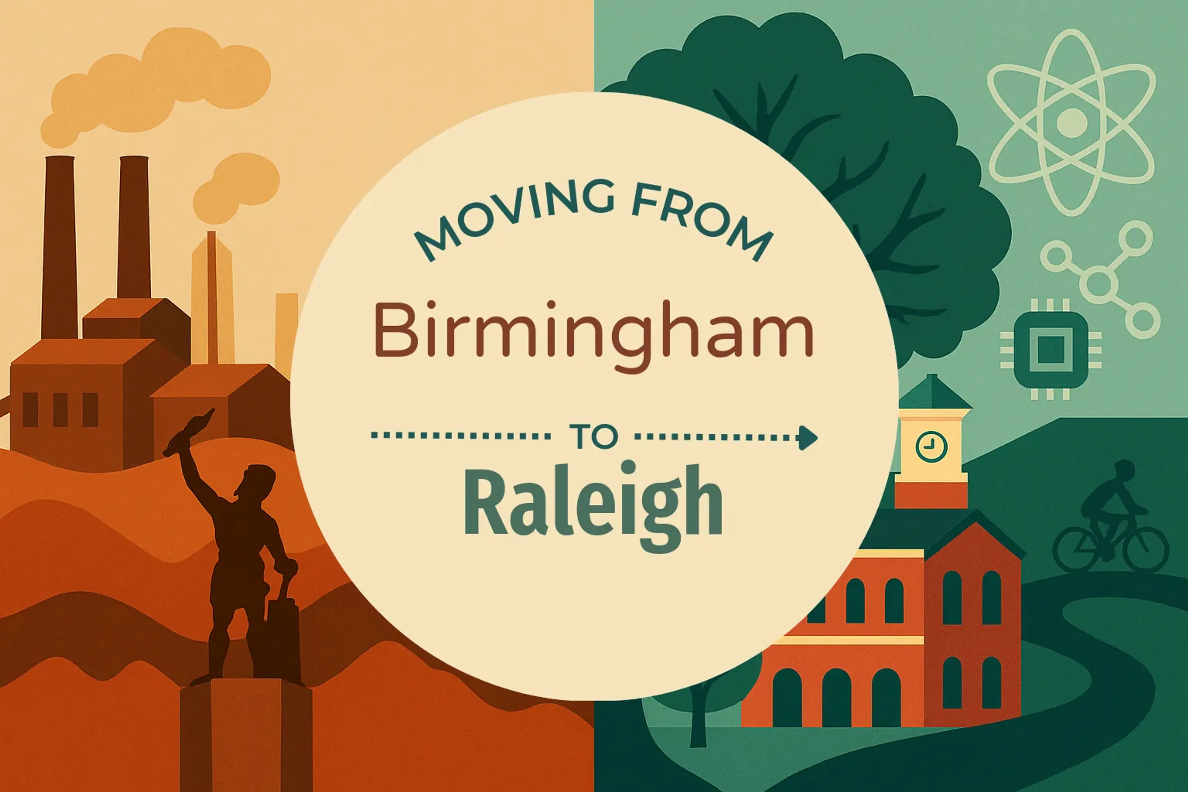 Side-by-side comparison of Birmingham to Raleigh moving companies