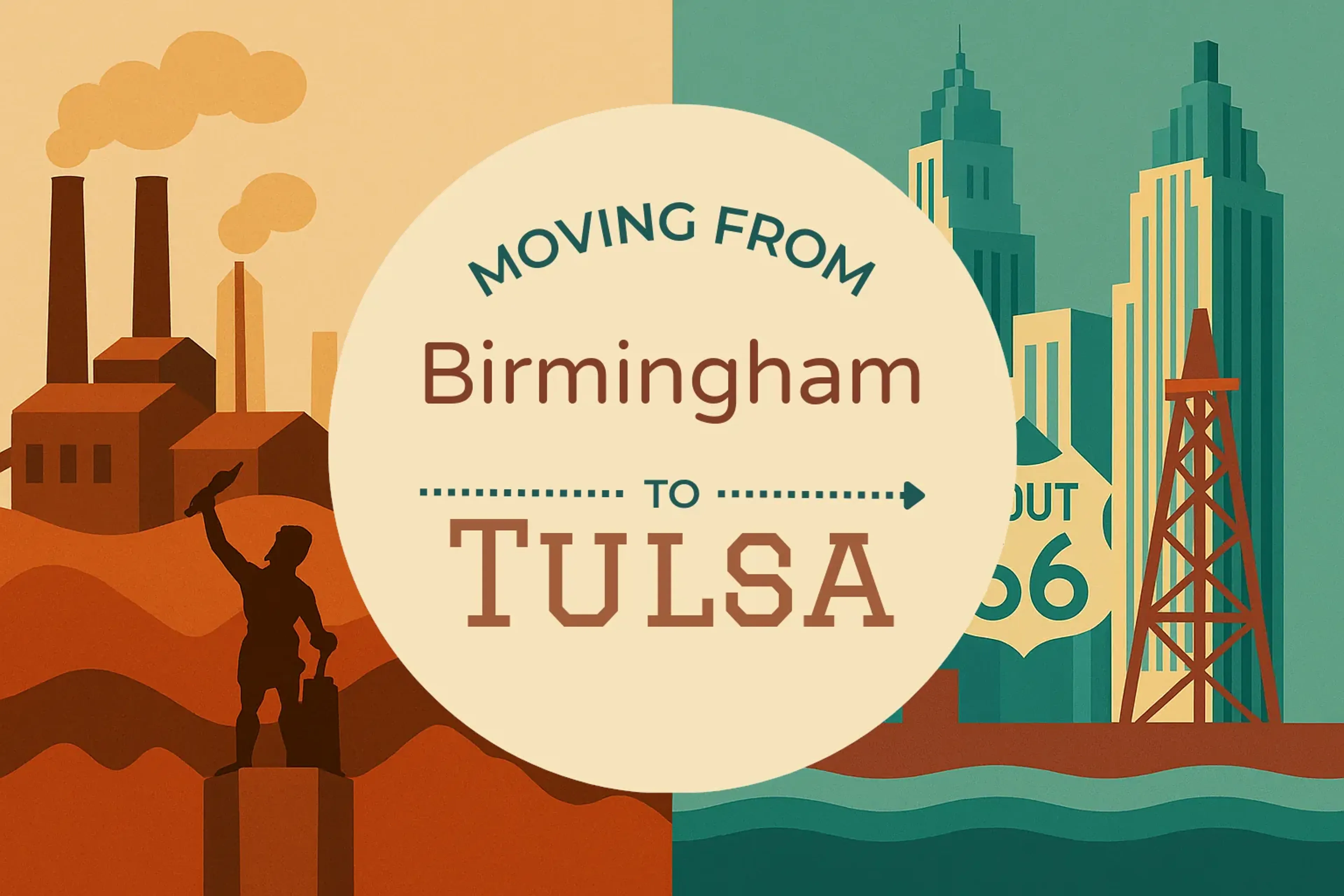 Side-by-side comparison of Birmingham to Tulsa moving companies