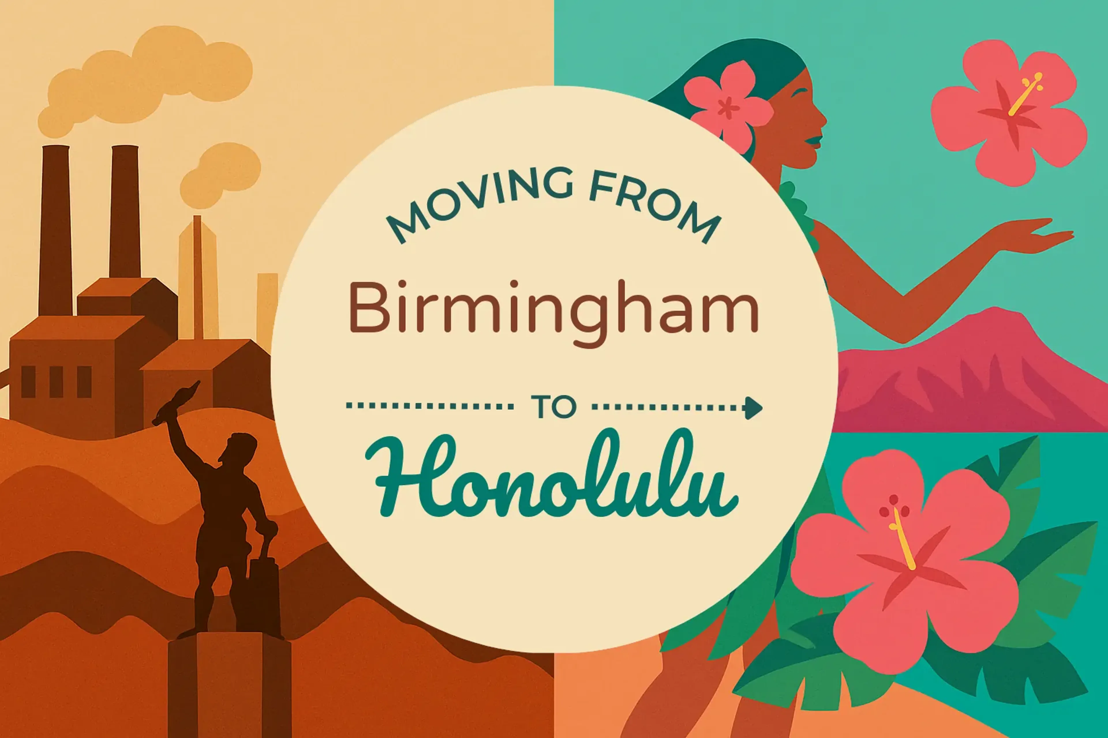 Side-by-side comparison of Birmingham to Honolulu moving companies