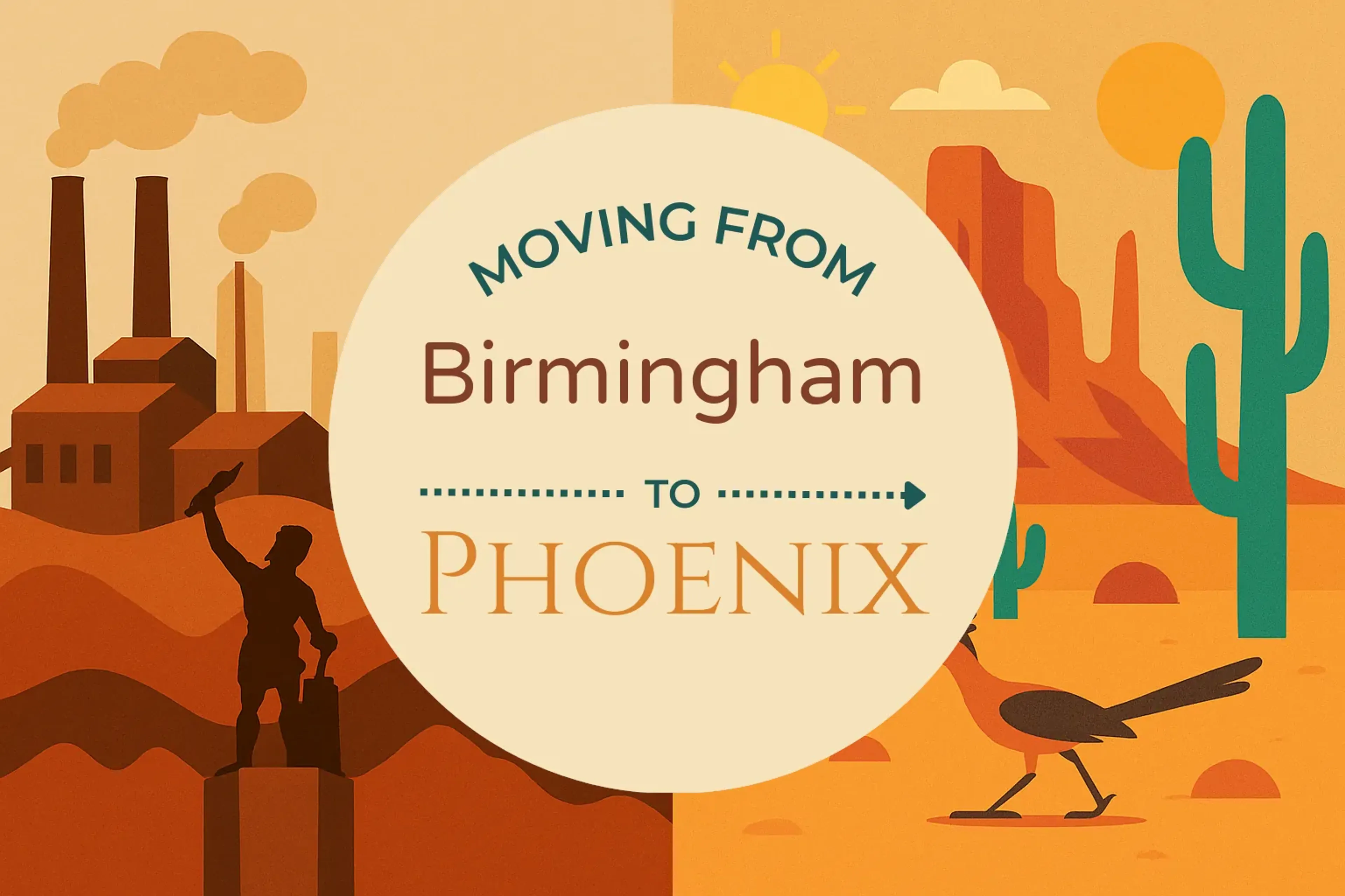 Side-by-side comparison of Birmingham to Phoenix moving companies