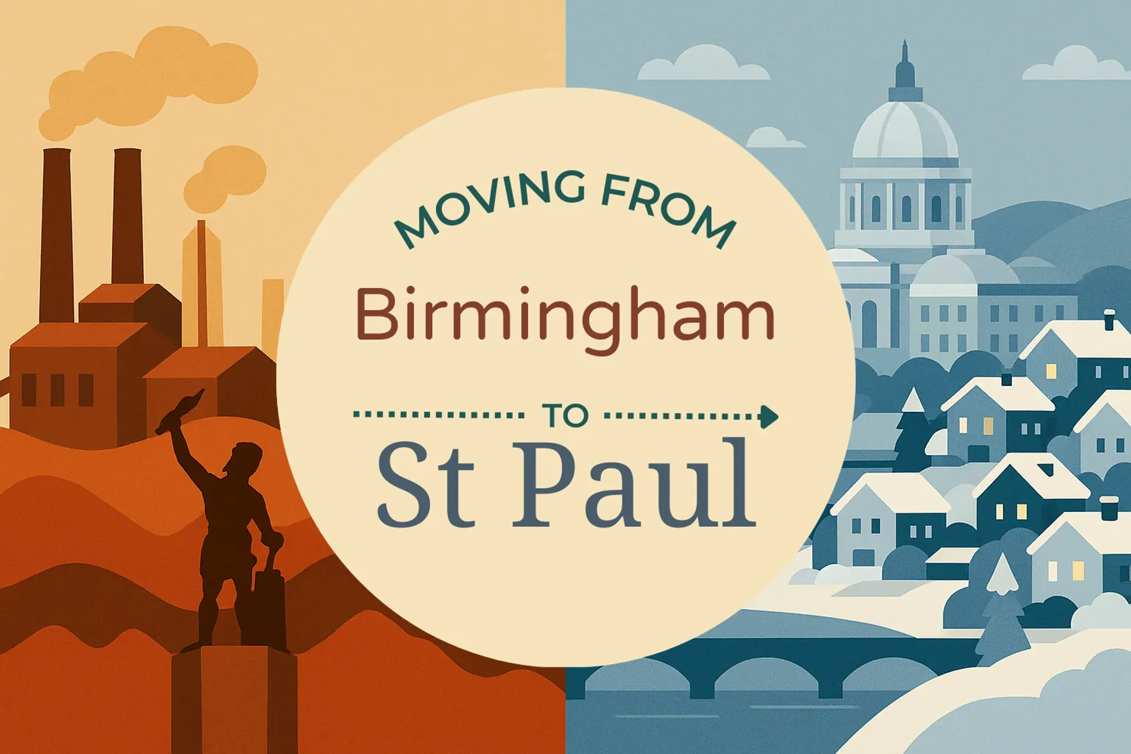 Side-by-side comparison of Birmingham to St. Paul moving companies
