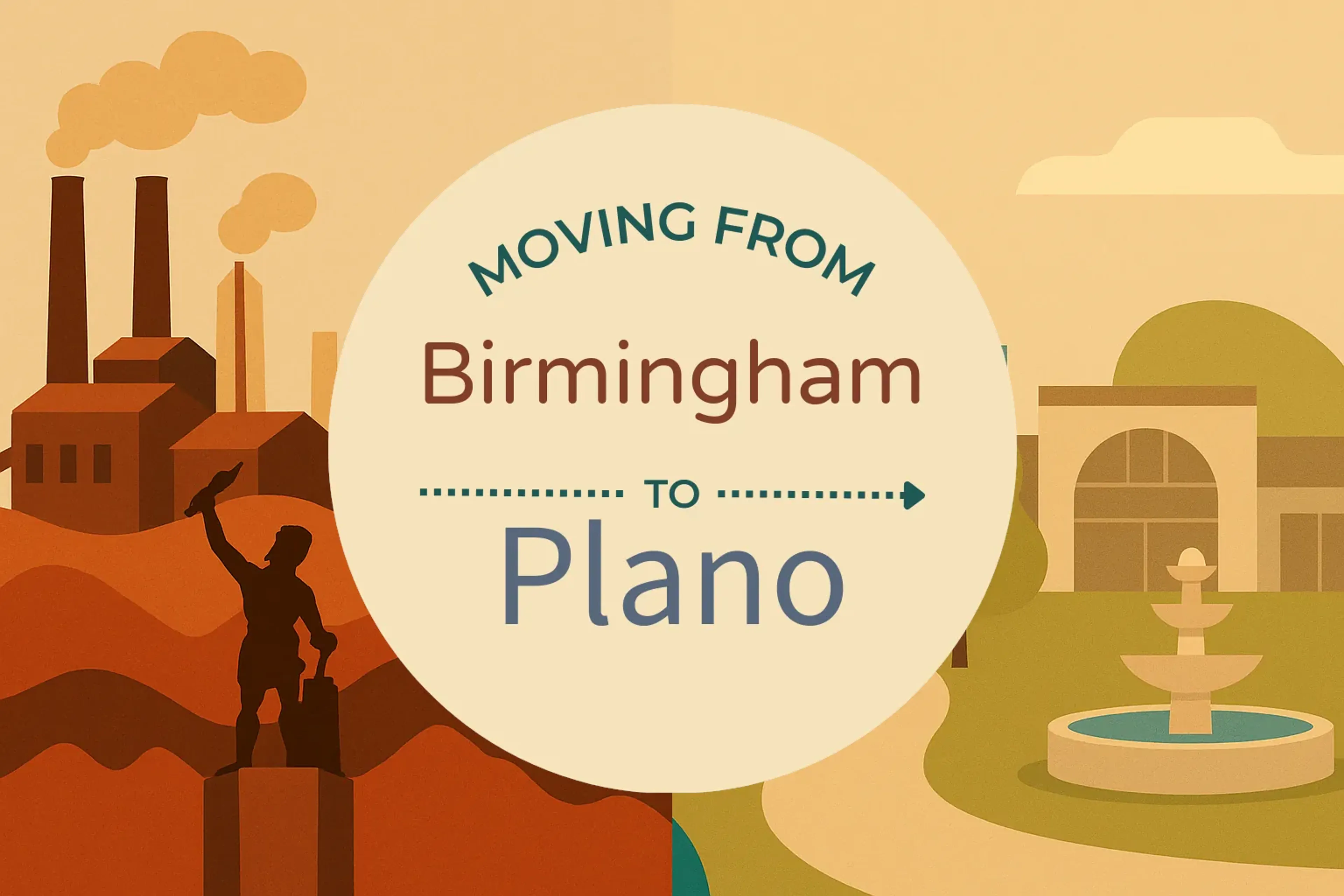 Side-by-side comparison of Birmingham to Plano moving companies