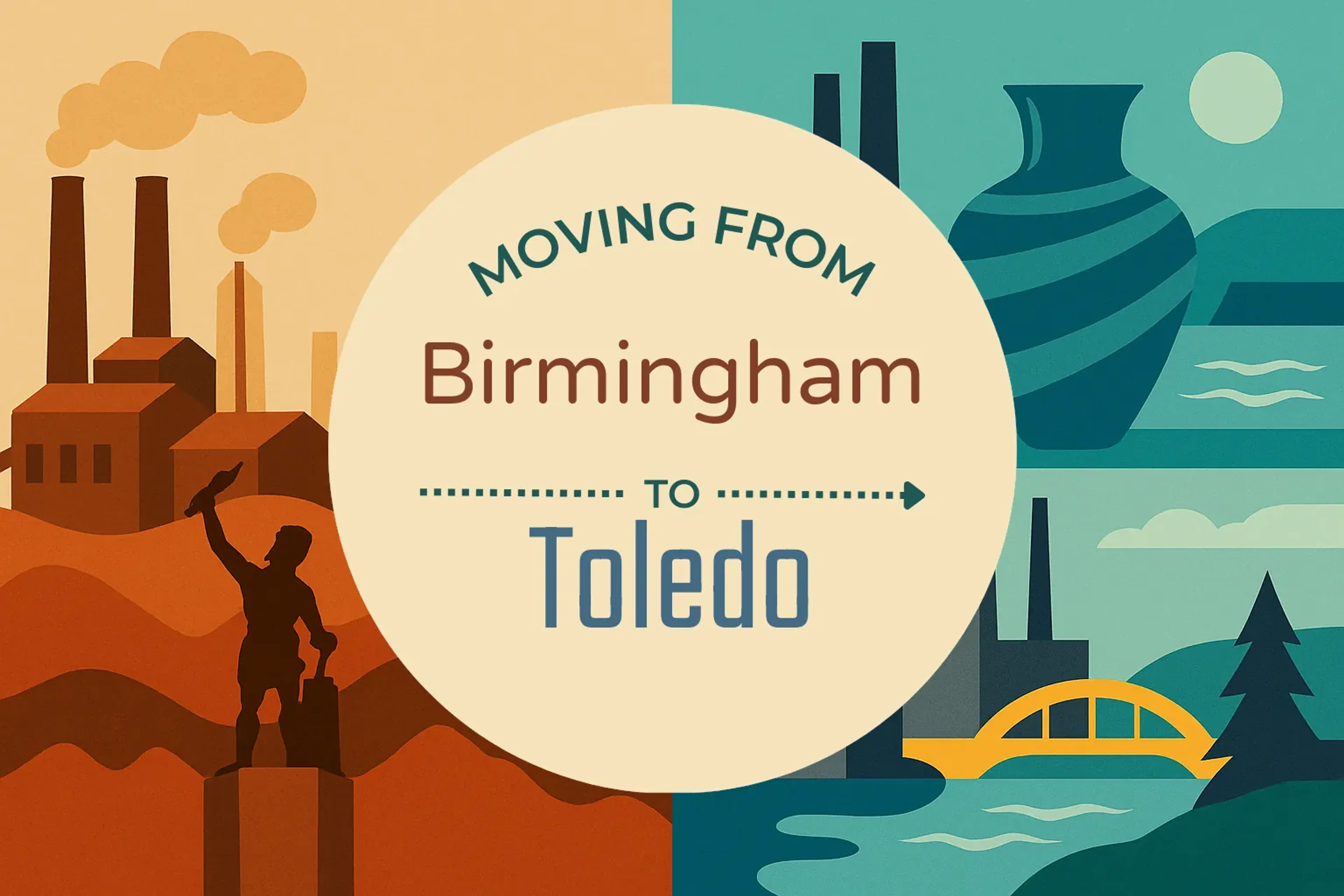 Side-by-side comparison of Birmingham to Toledo moving companies