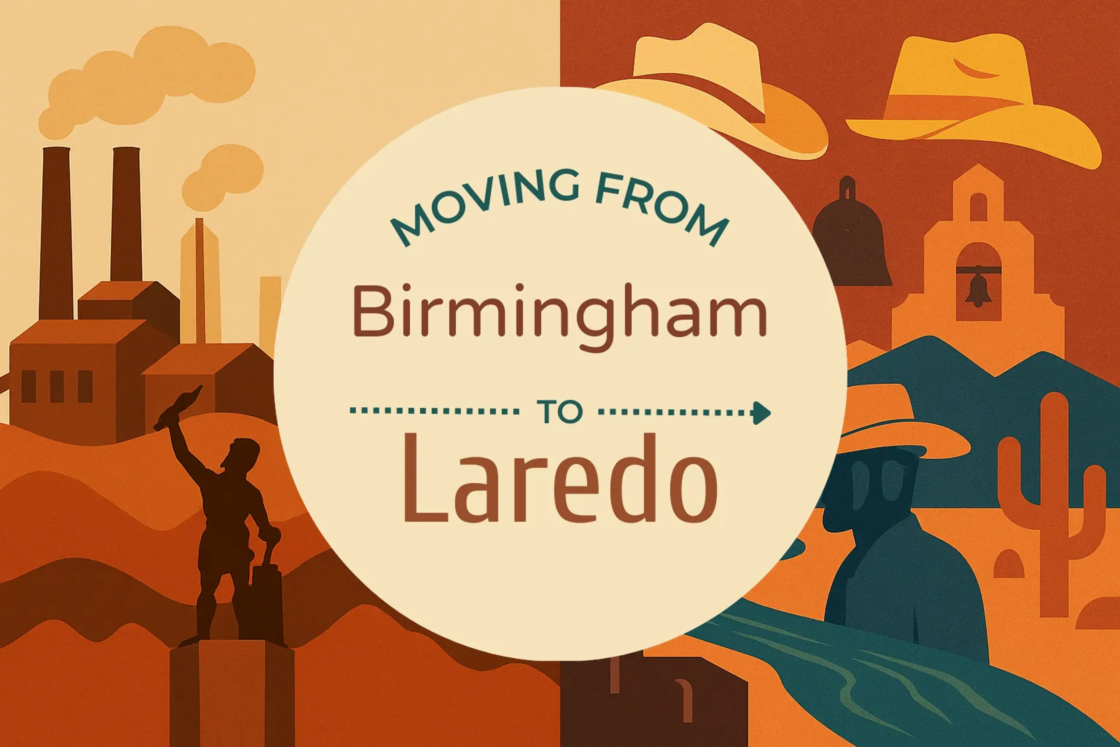 Side-by-side comparison of Birmingham to Laredo moving companies