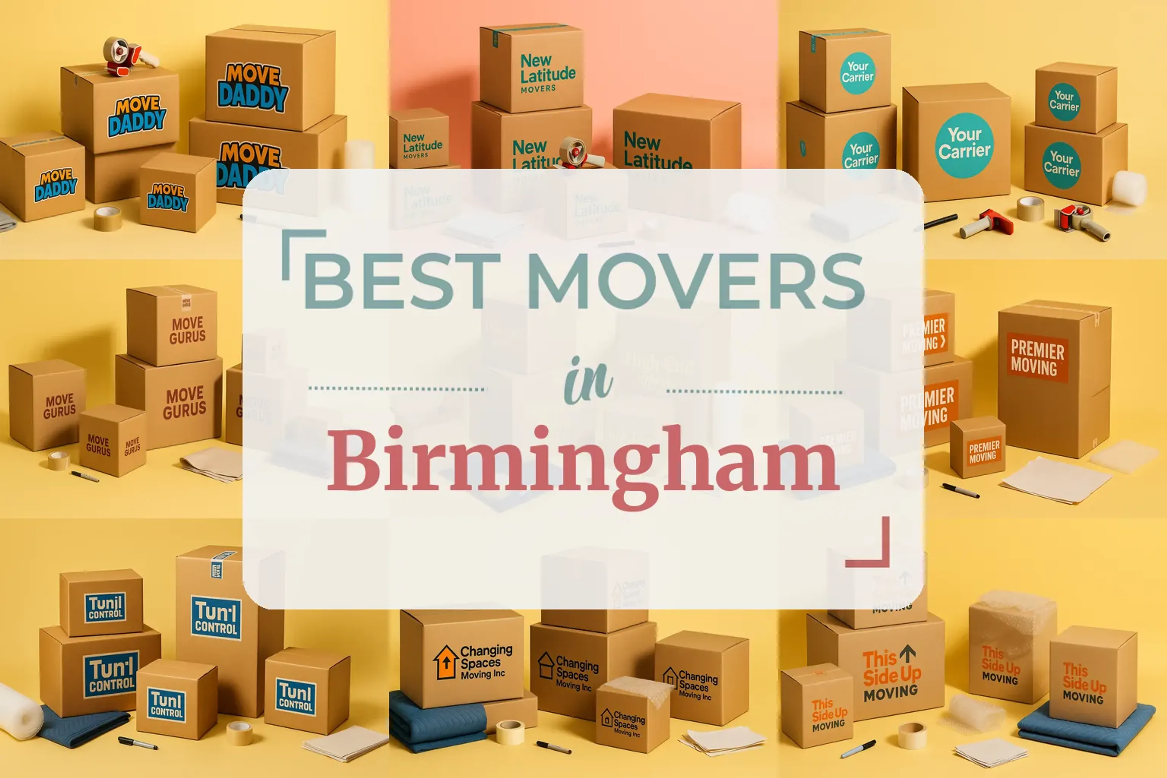 Side-by-side comparison of Birmingham moving companies