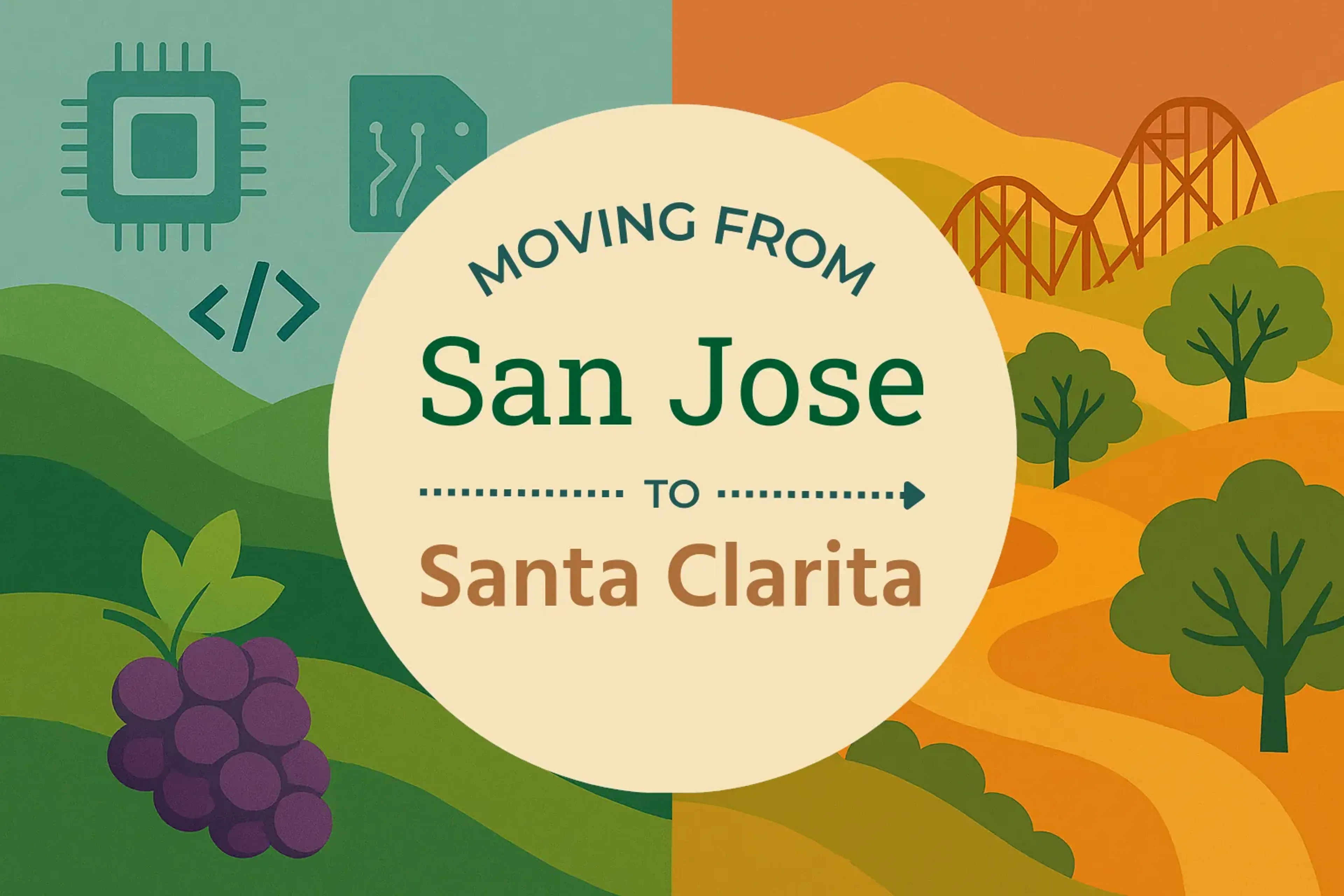 Side-by-side comparison of San Jose to Santa Clarita moving companies