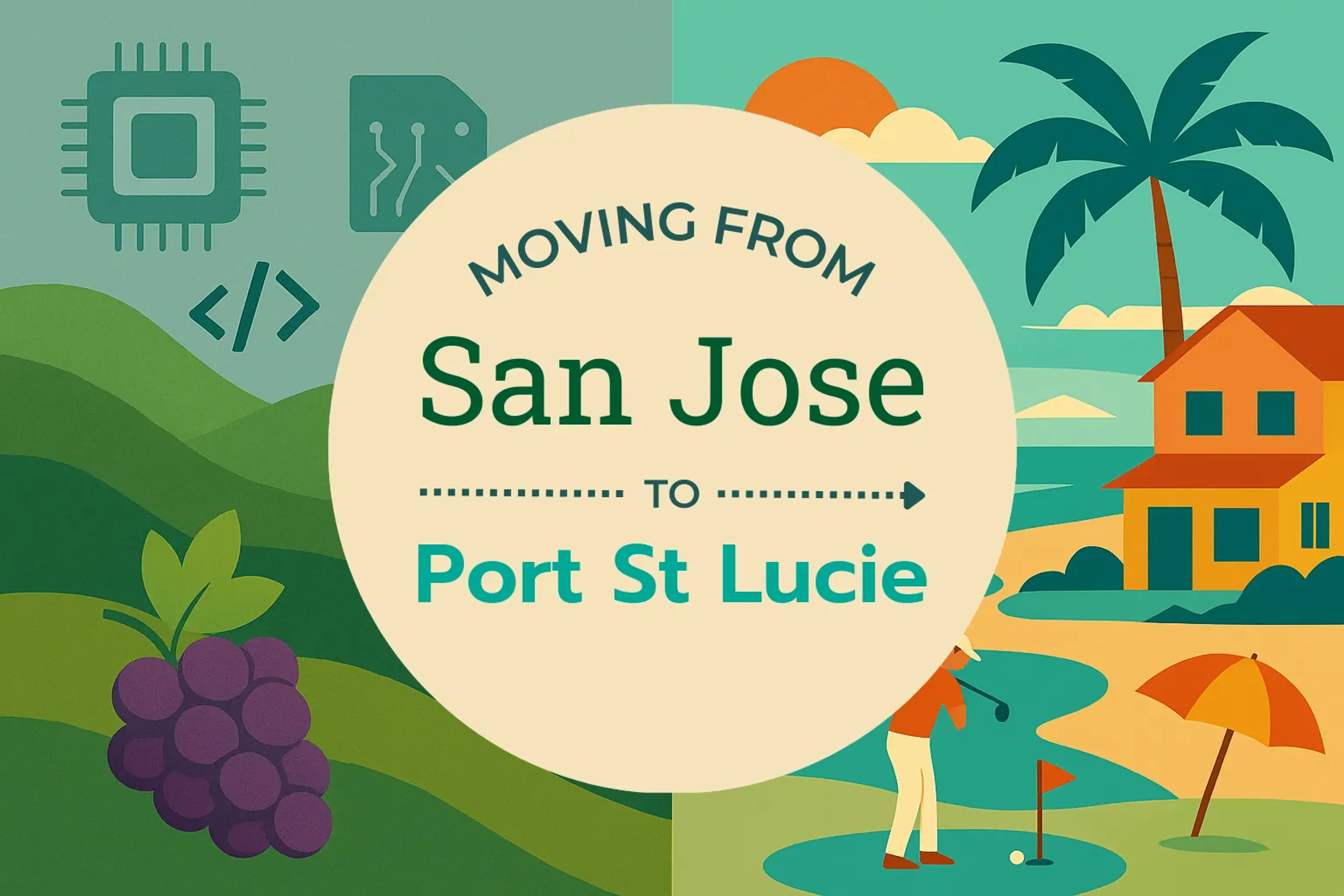 Side-by-side comparison of San Jose to Port St. Lucie moving companies