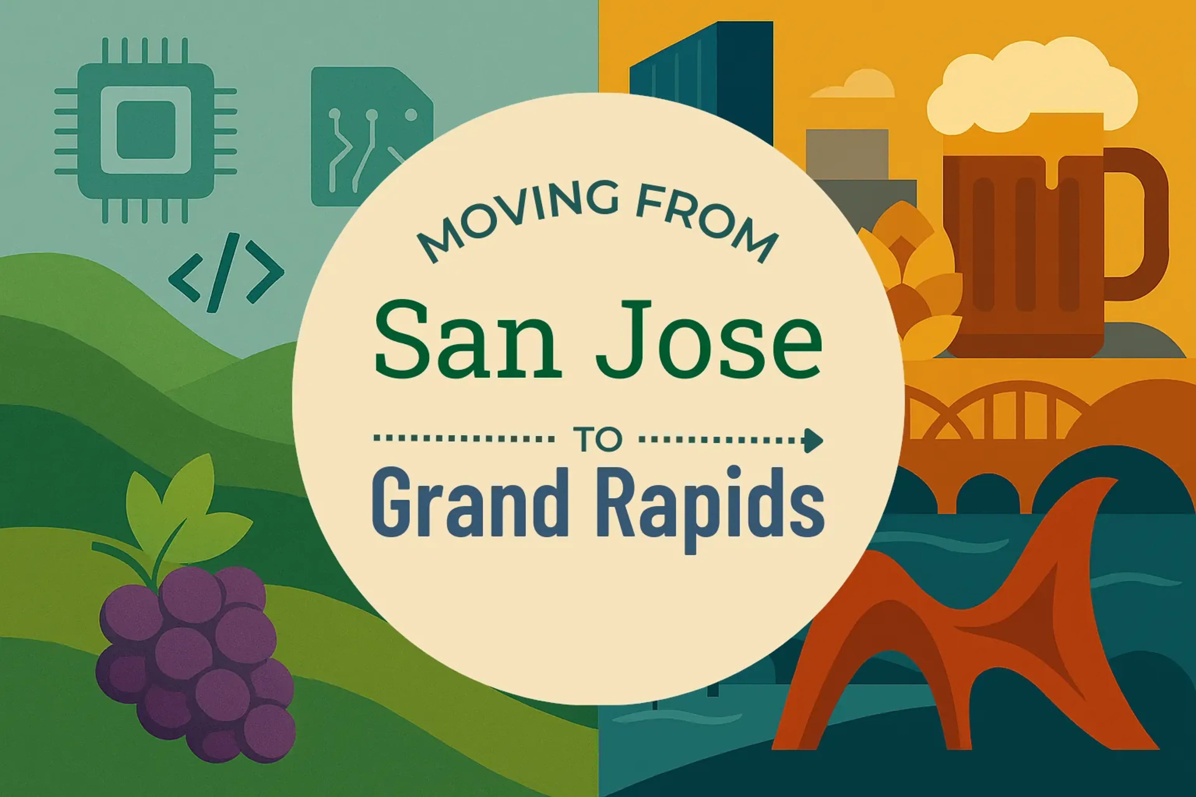 Side-by-side comparison of San Jose to Grand Rapids moving companies