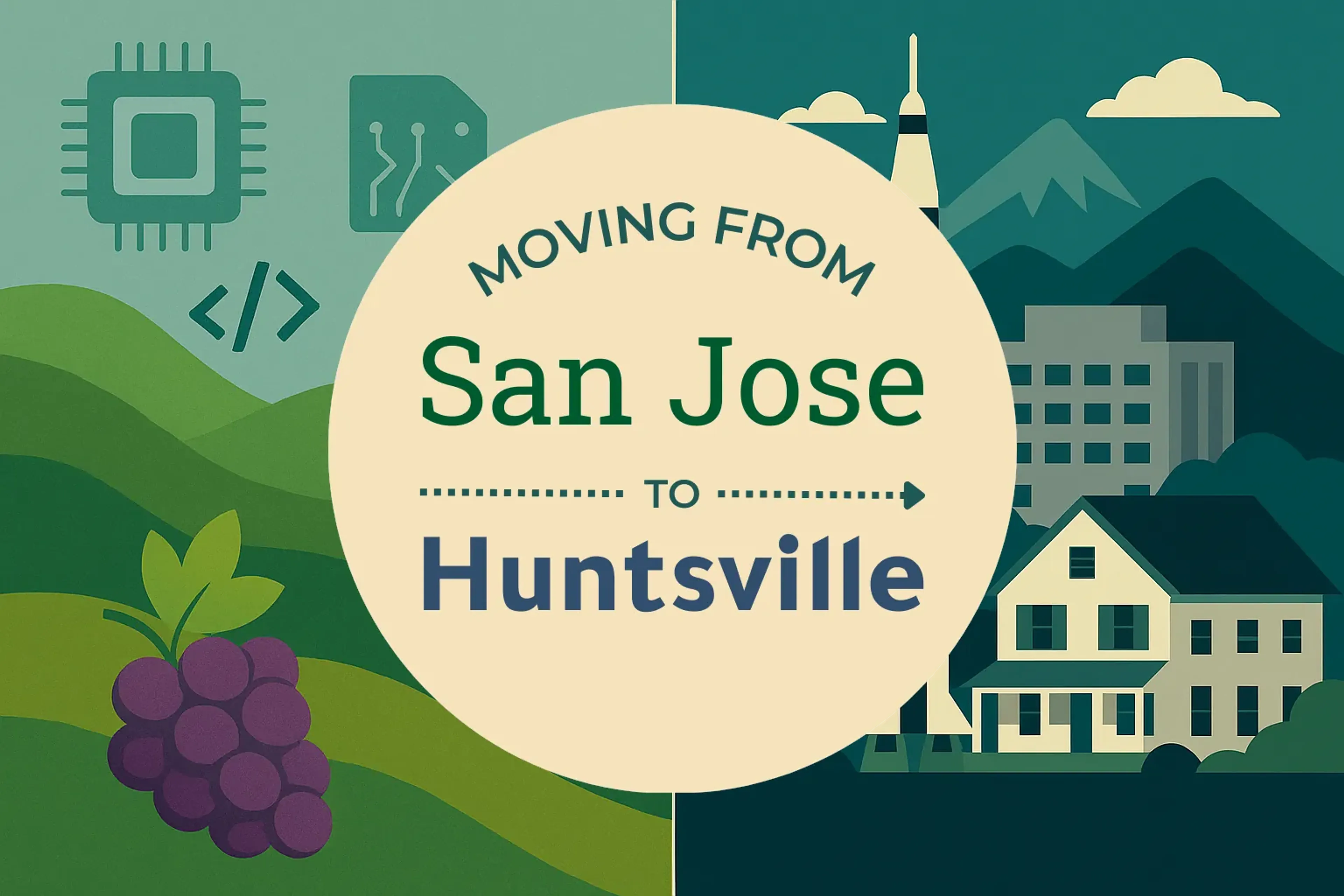 Side-by-side comparison of San Jose to Huntsville moving companies