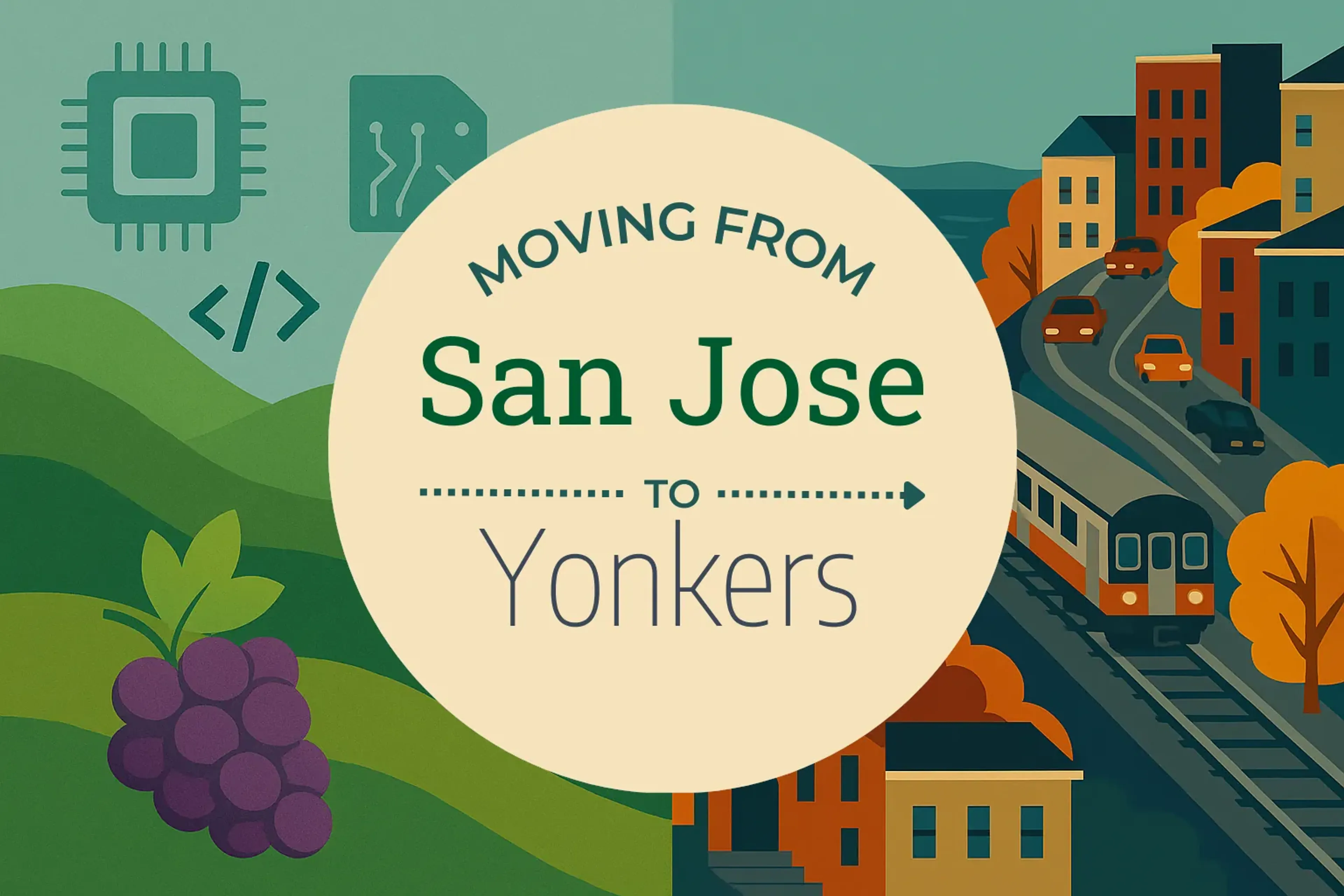 Side-by-side comparison of San Jose to Yonkers moving companies