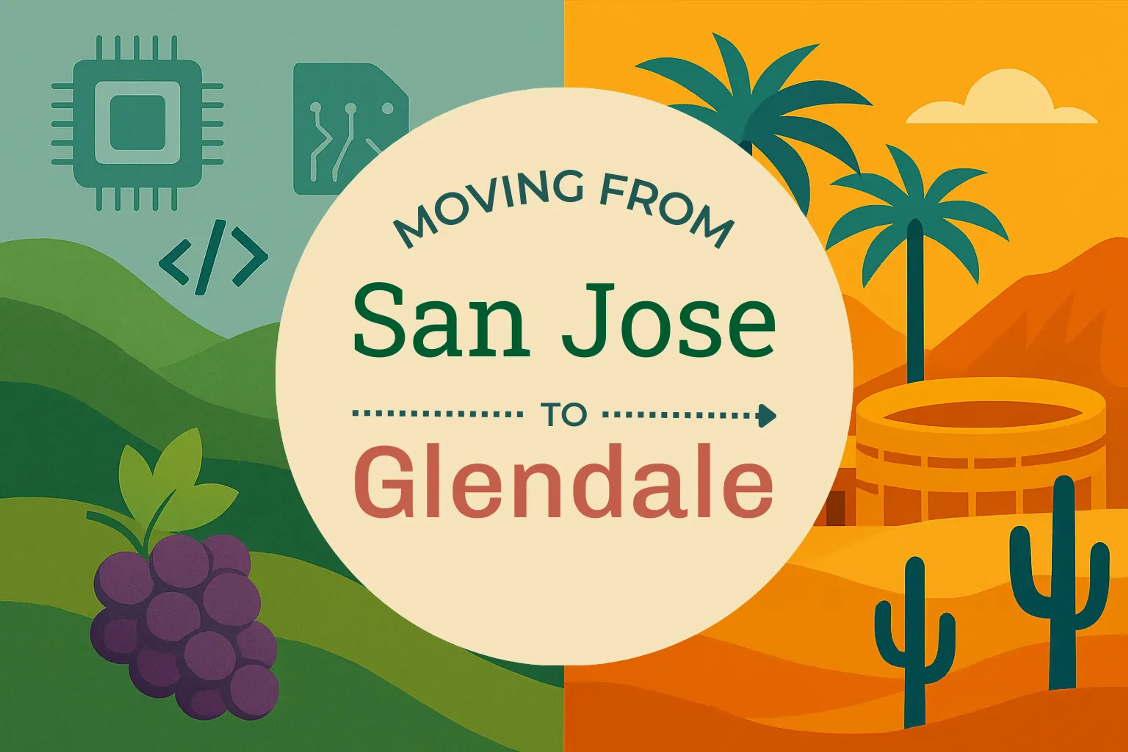 Side-by-side comparison of San Jose to Glendale moving companies